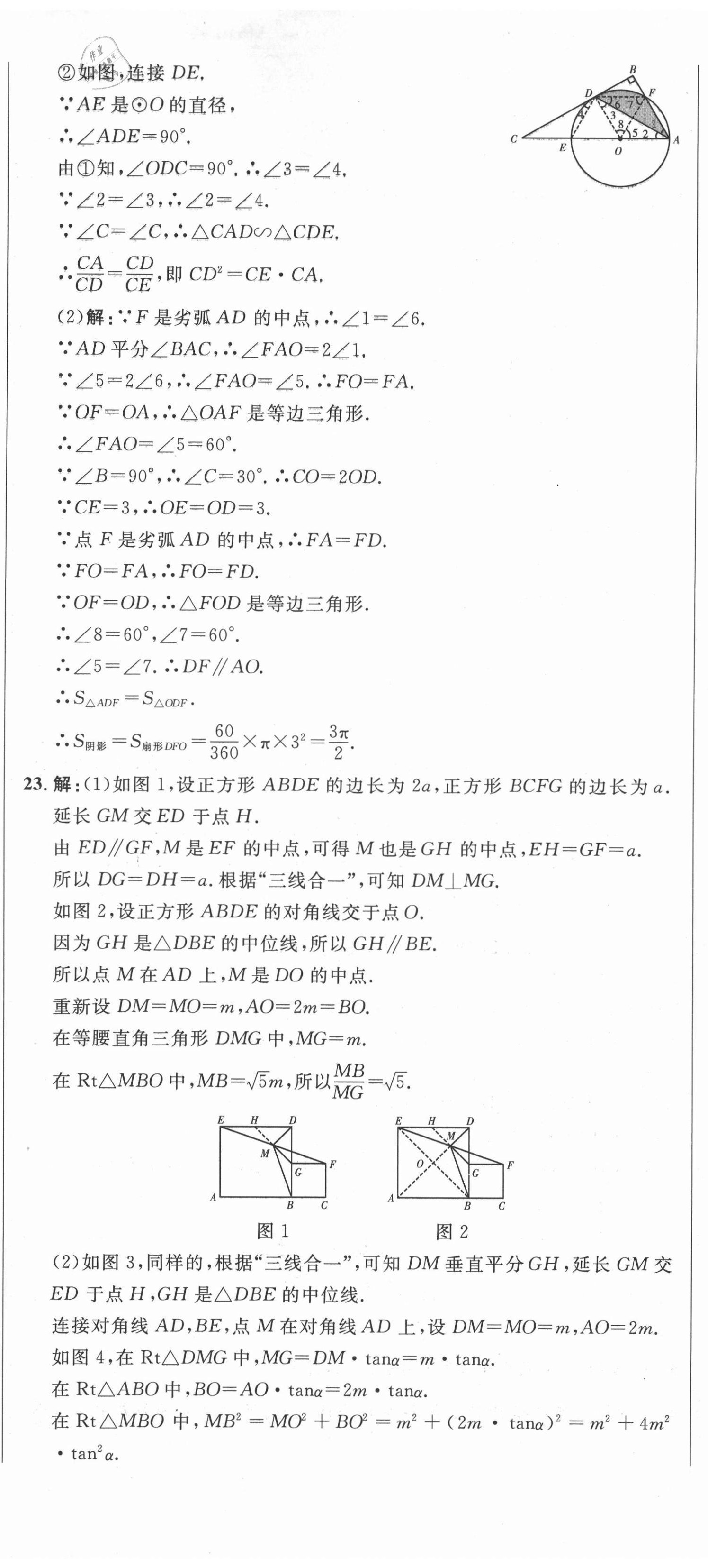 2021年中考321數(shù)學(xué)淄博專版 參考答案第8頁