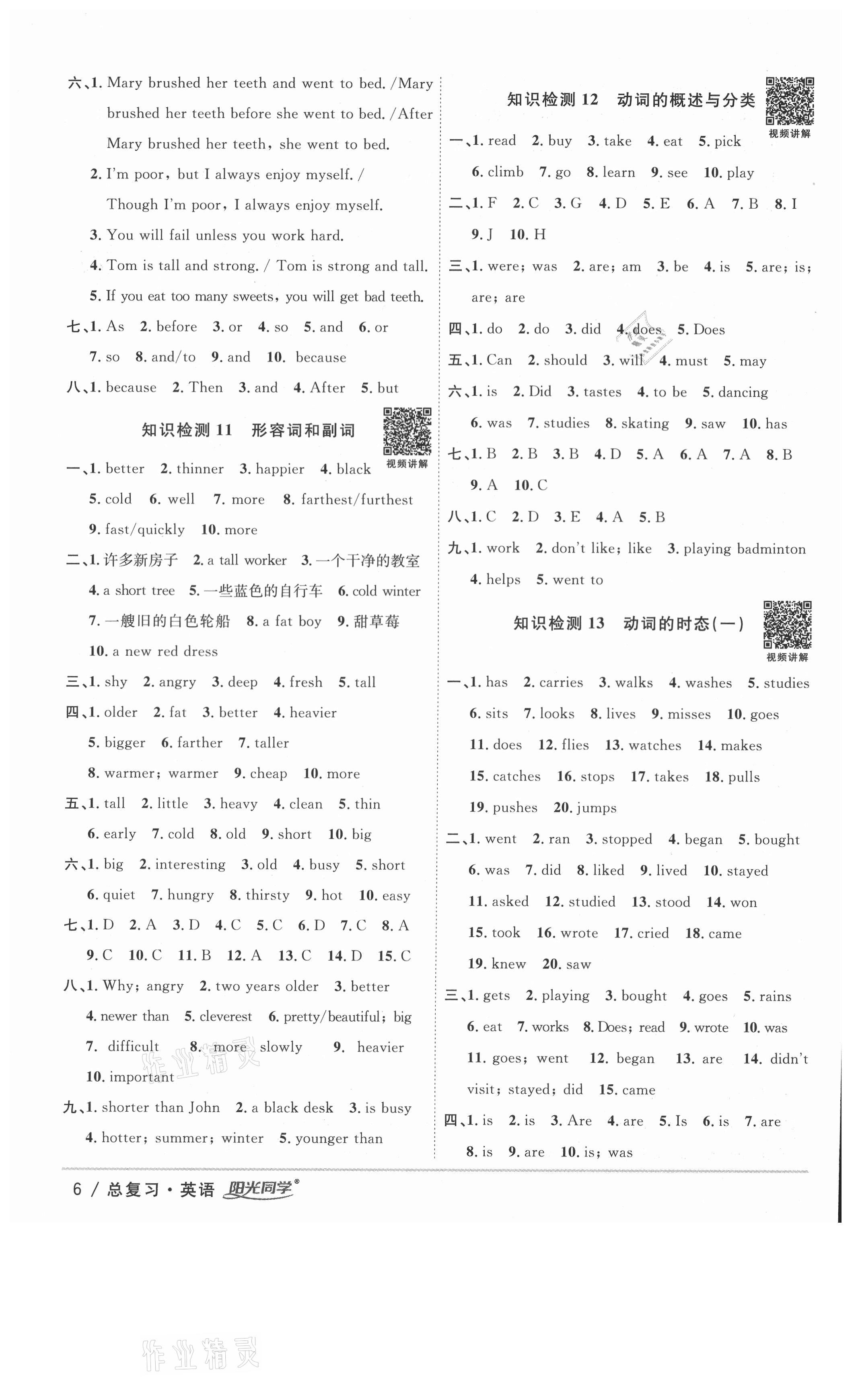 2021年陽(yáng)光同學(xué)廣東省小學(xué)畢業(yè)升學(xué)系統(tǒng)總復(fù)習(xí)英語(yǔ) 第6頁(yè)