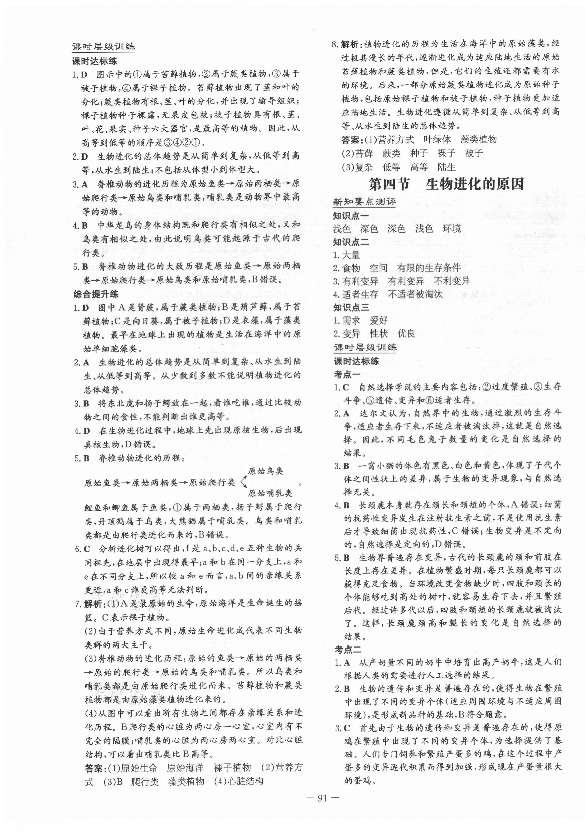 2021年練案八年級生物下冊濟(jì)南版 第3頁