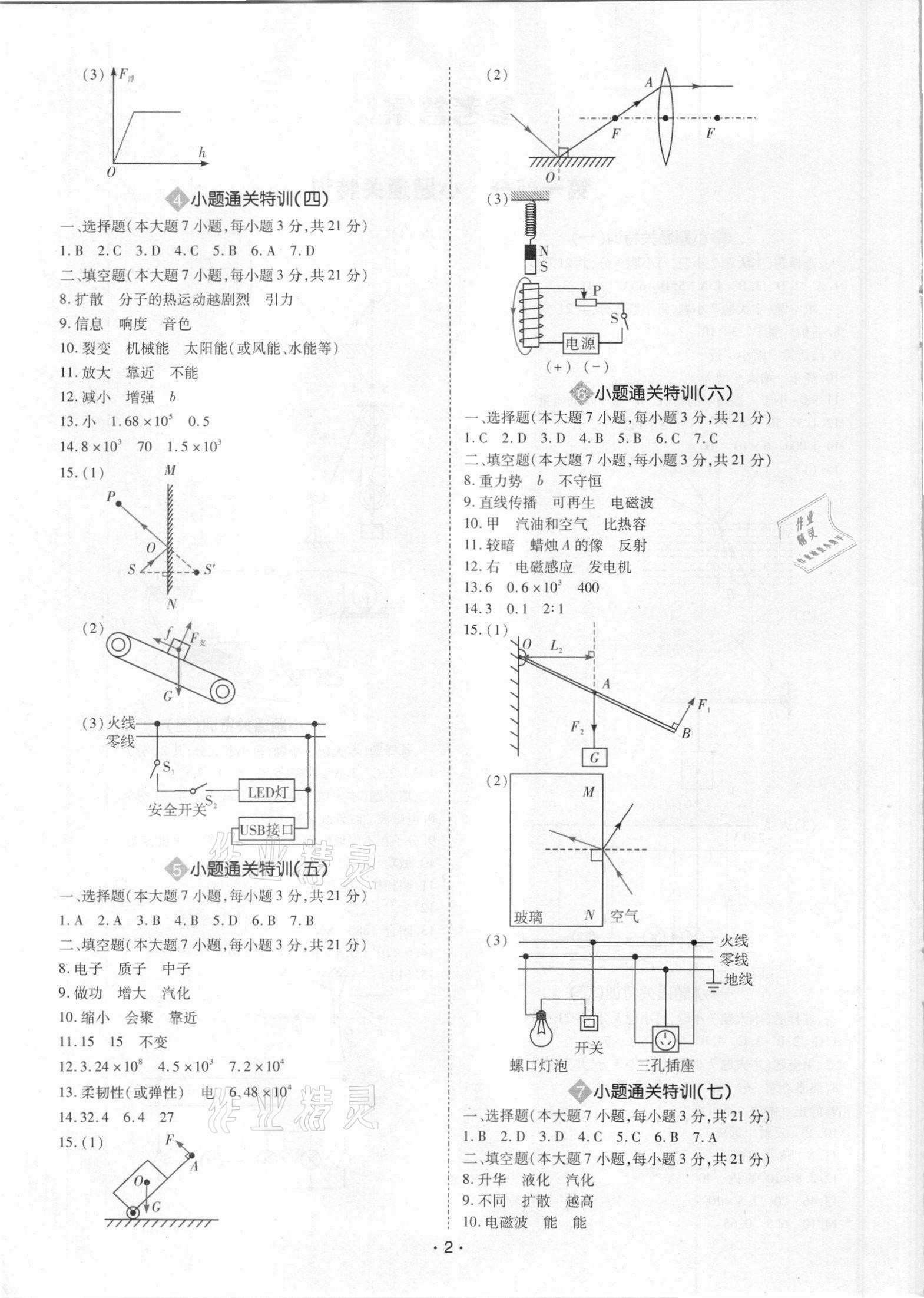 2021年廣東中考大考卷物理 第2頁(yè)