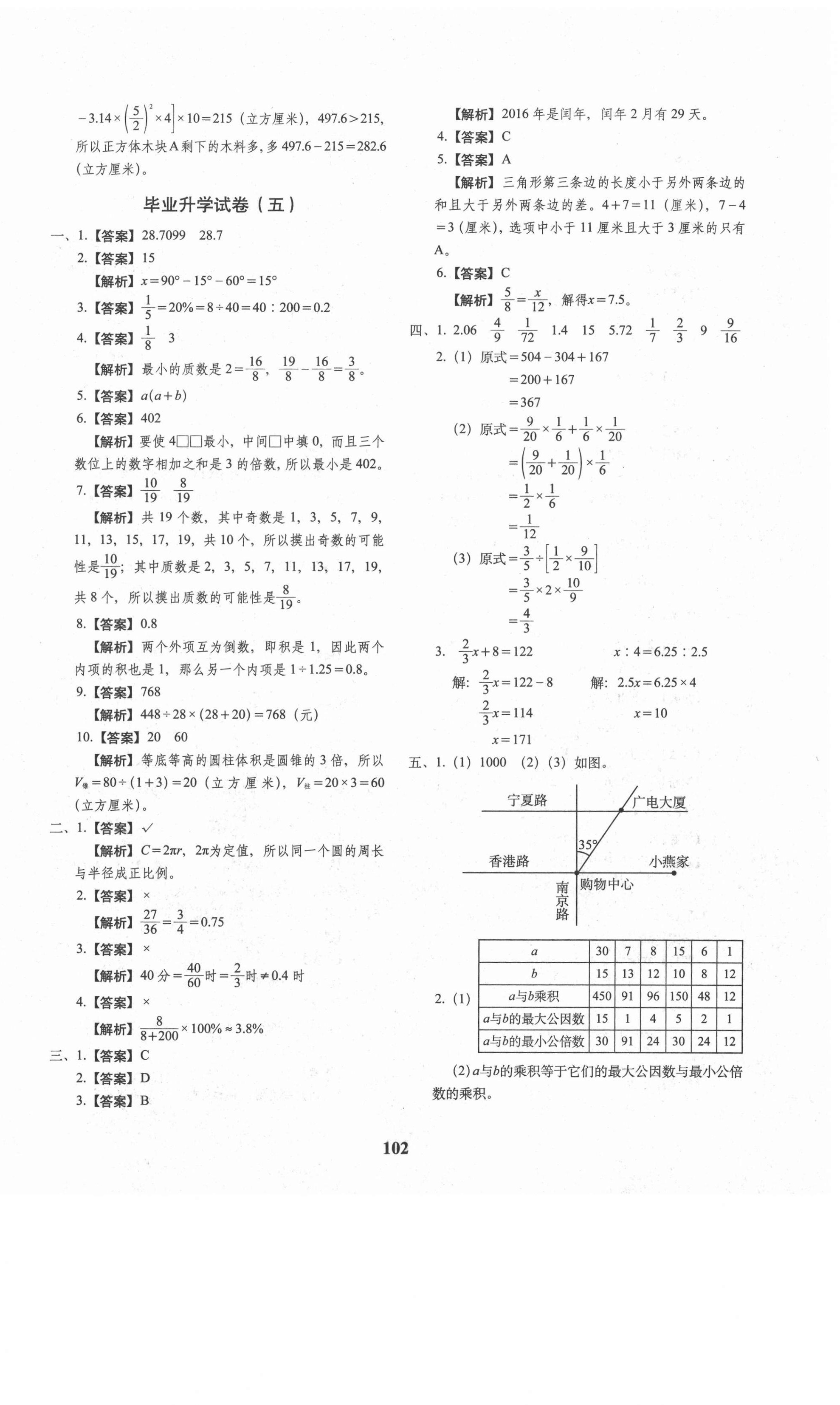 2021年68所名校图书小升初押题卷名校密题数学 第6页