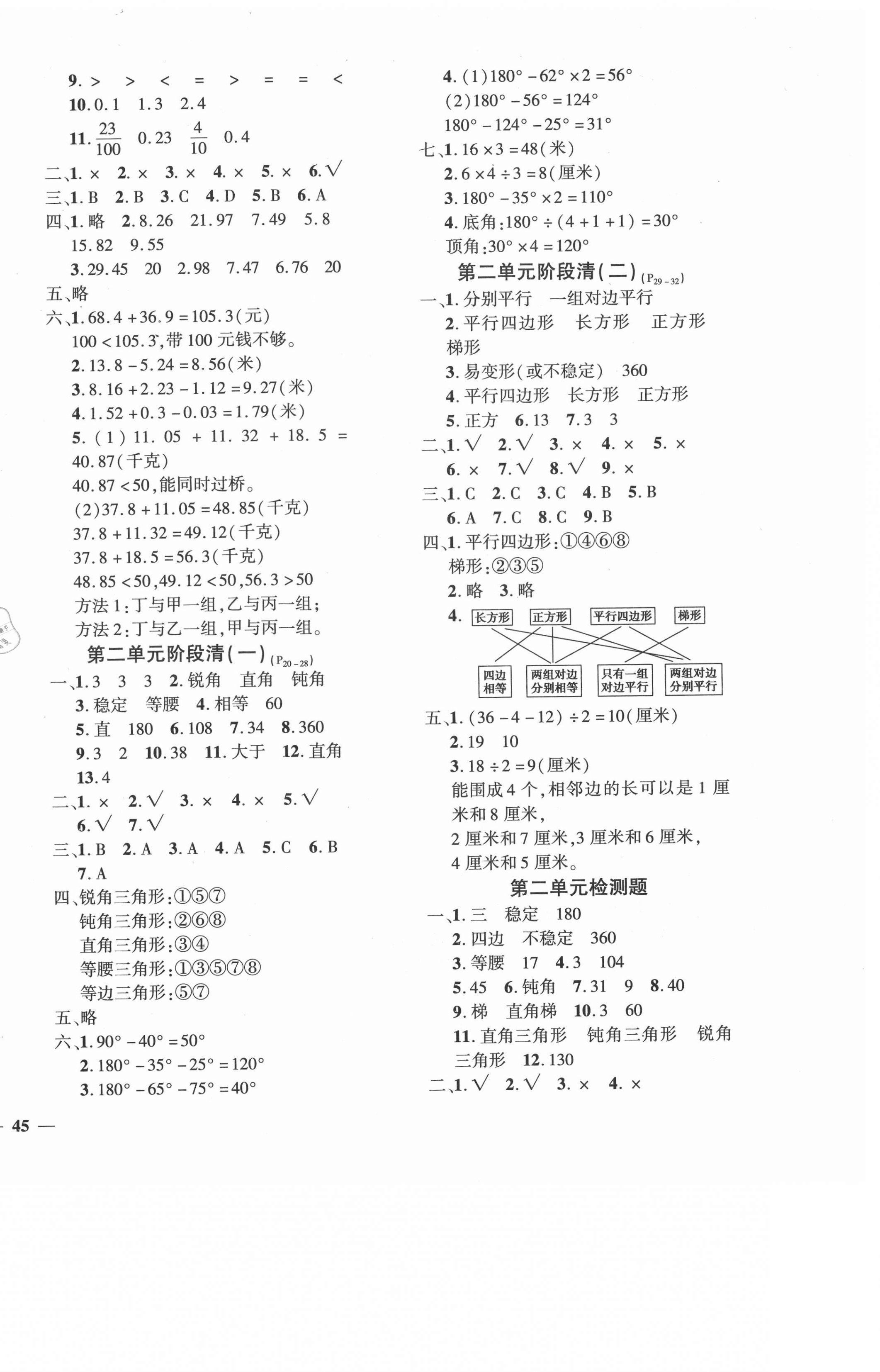 2021年教育世家狀元卷四年級(jí)數(shù)學(xué)下冊(cè)北師大版 第2頁(yè)