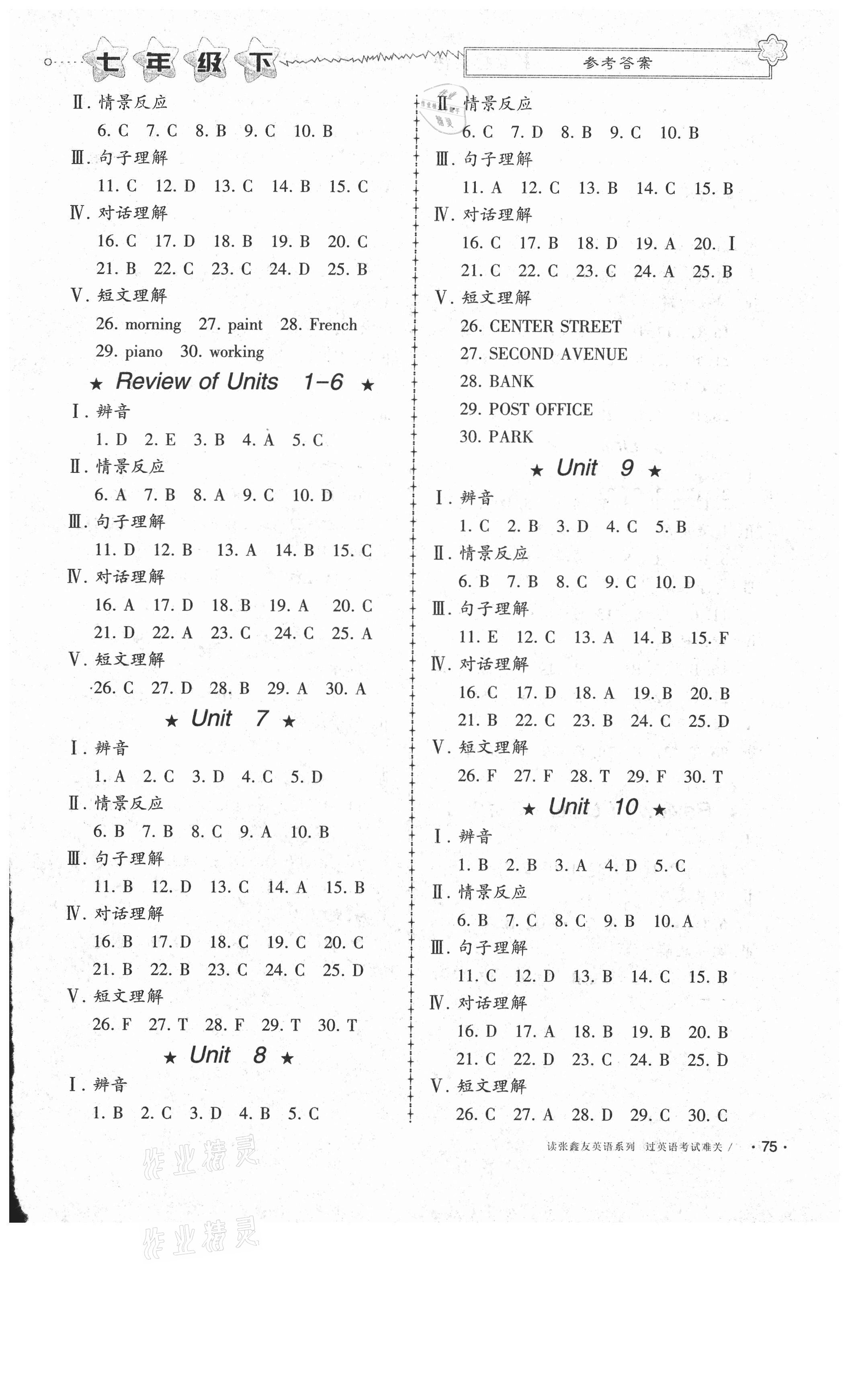 2021年新目標(biāo)英語(yǔ)聽(tīng)力訓(xùn)練與測(cè)試七年級(jí)下冊(cè)人教版 第2頁(yè)