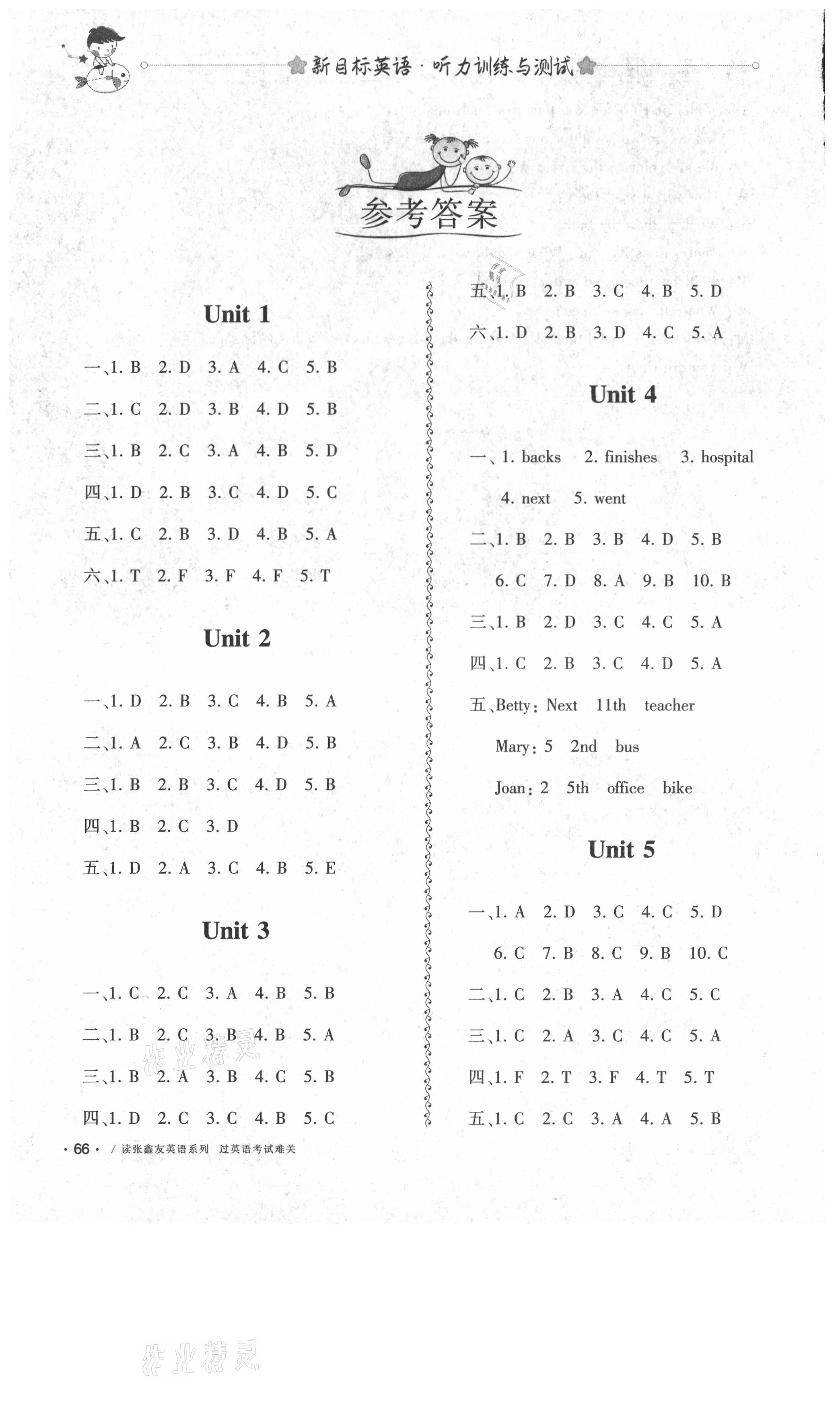 2021年新目標(biāo)英語(yǔ)聽(tīng)力訓(xùn)練與測(cè)試八年級(jí)下人教版 第1頁(yè)