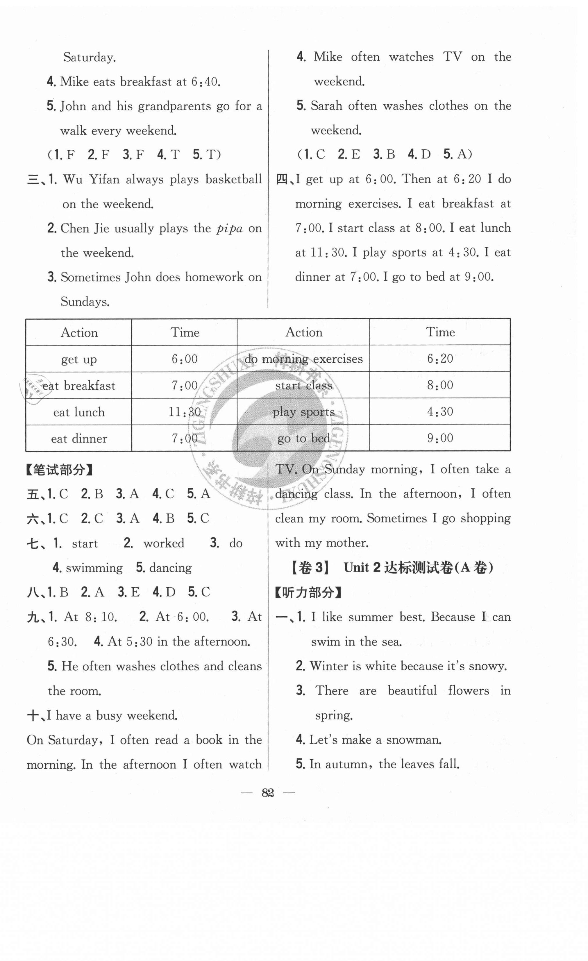 2021年小學(xué)教材完全考卷五年級英語下冊人教PEP版 第2頁