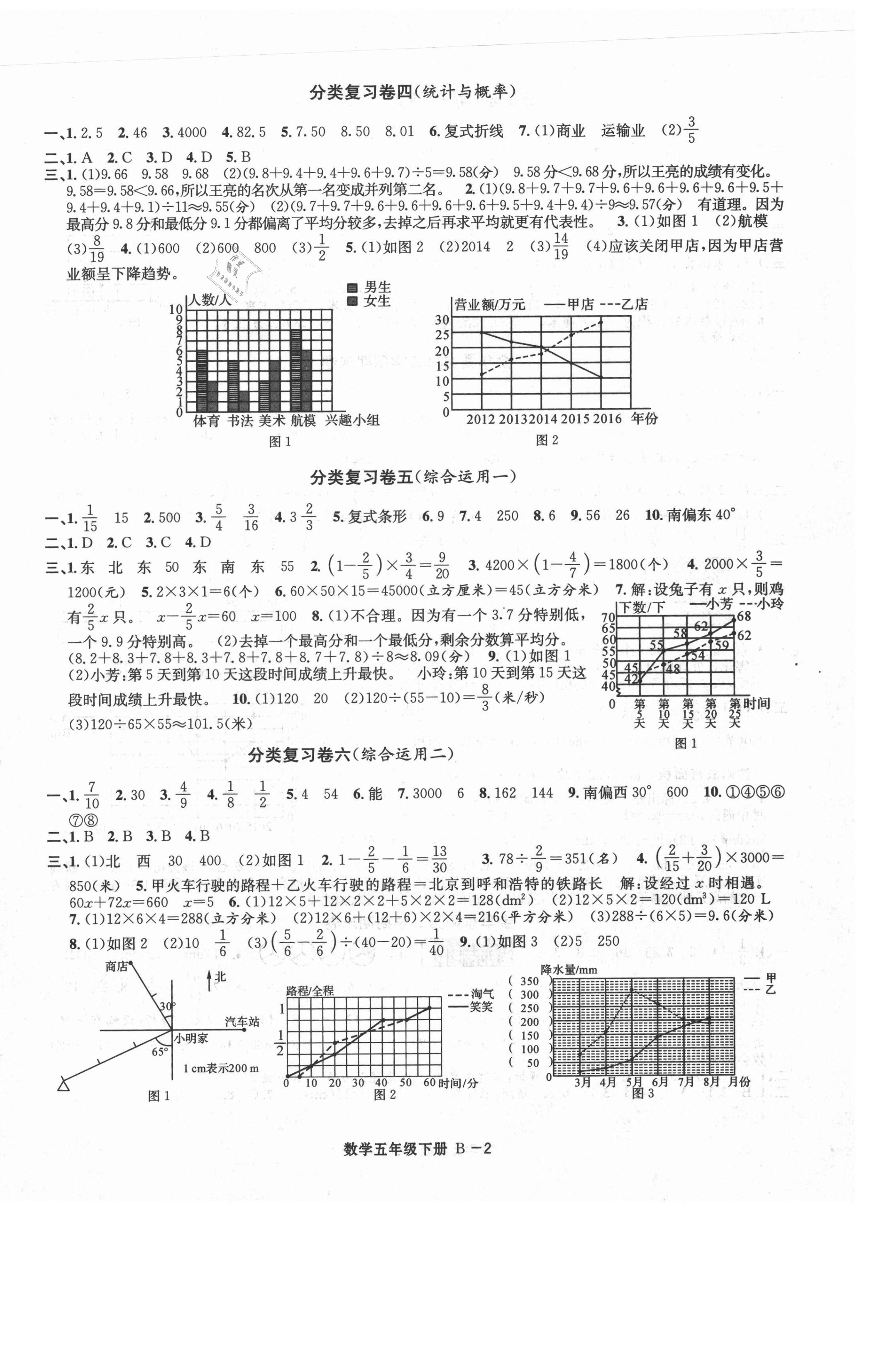 2021年浙江各地期末迎考卷五年級(jí)數(shù)學(xué)下冊(cè)北師大版 第2頁