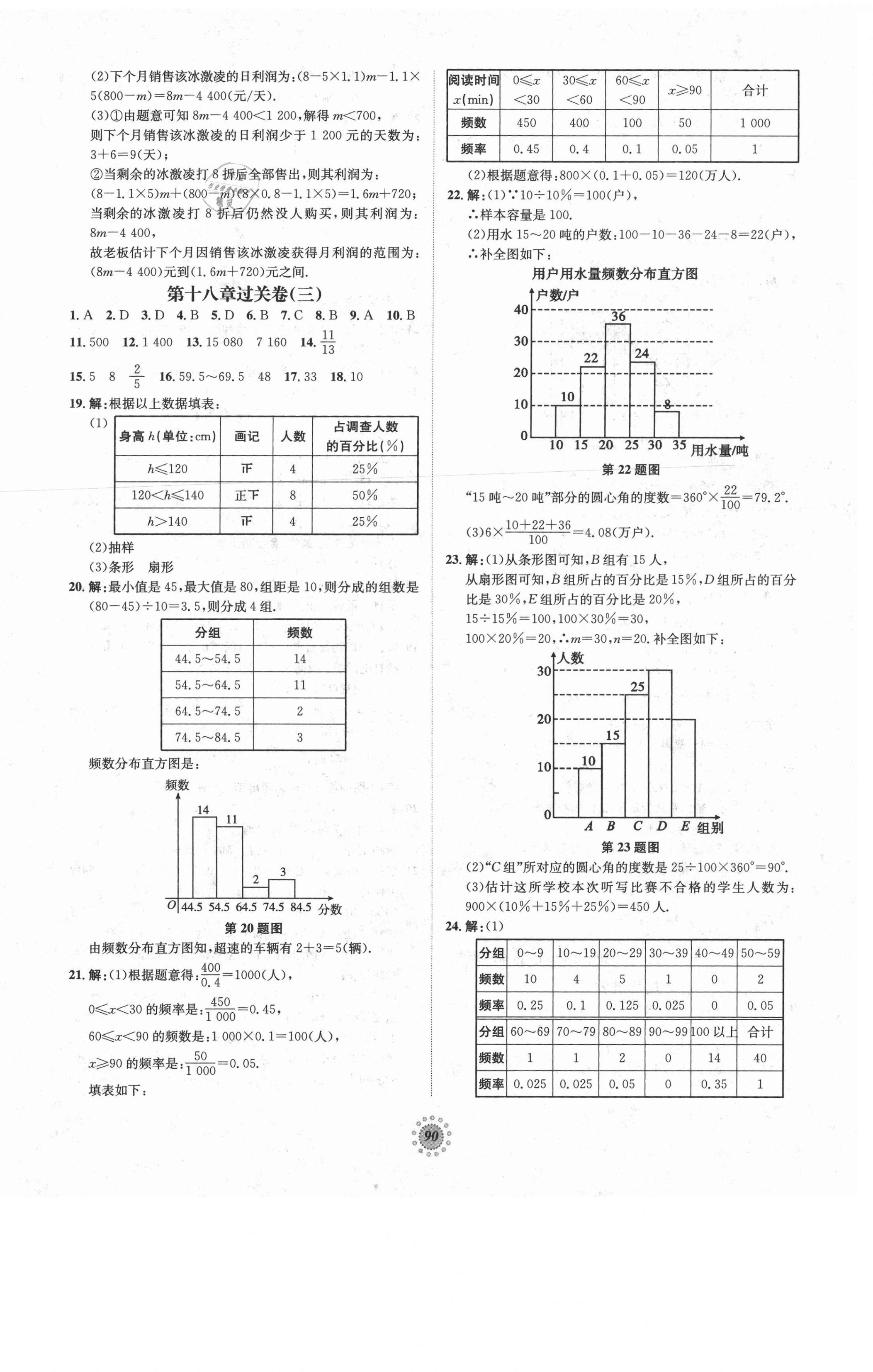 2021年桂壯紅皮書單元過關卷八年級數(shù)學下冊冀教版 第2頁