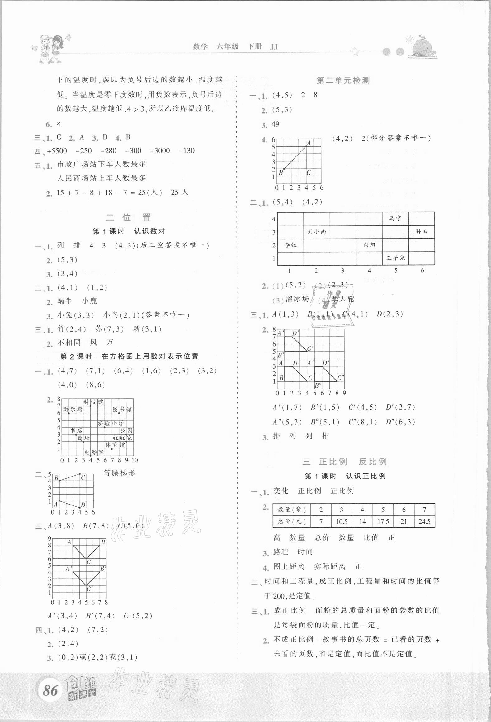 2021年創(chuàng)維新課堂六年級(jí)數(shù)學(xué)下冊(cè)冀教版 第2頁(yè)