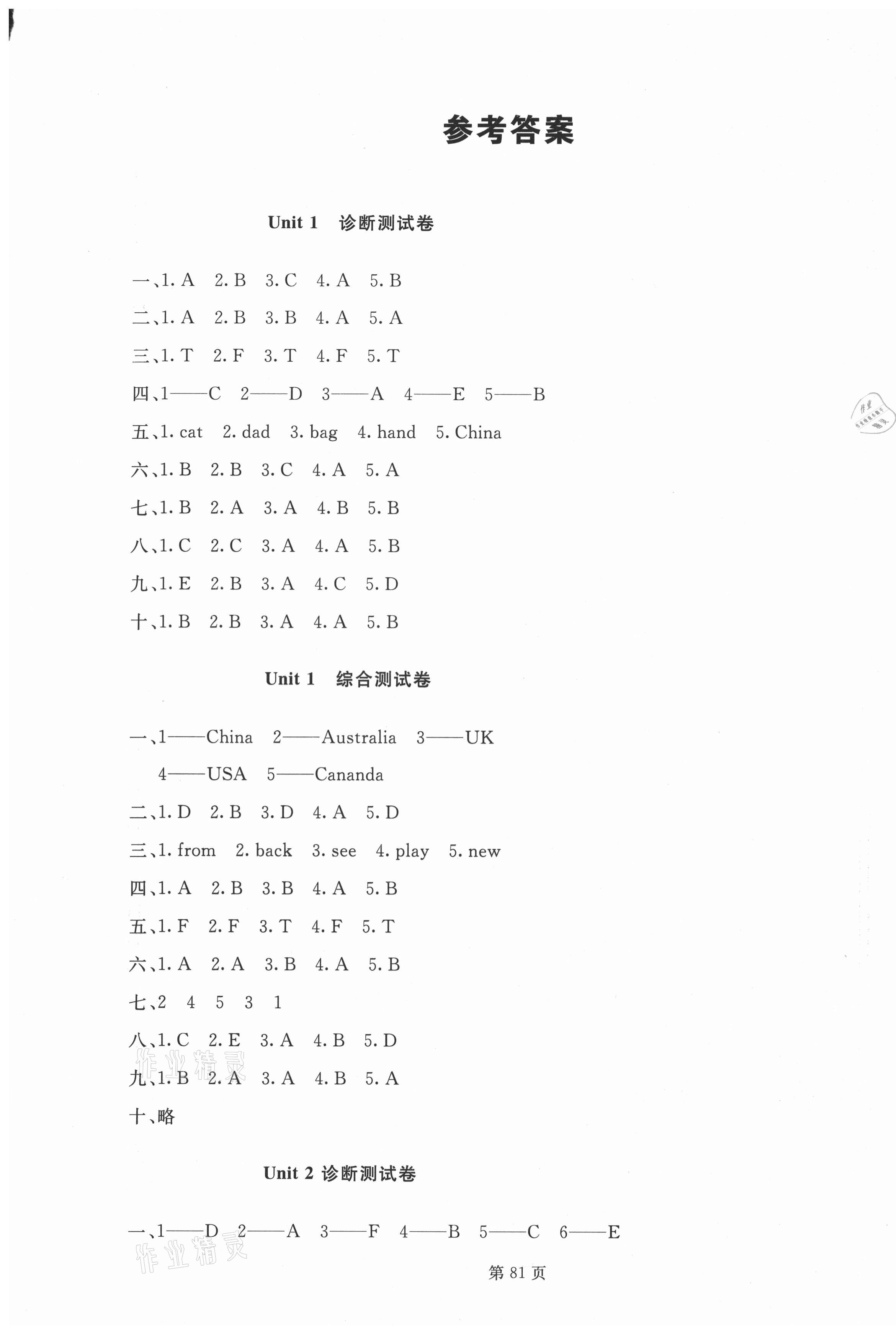 2021年海淀1號卷三年級英語下冊人教PEP版 第1頁