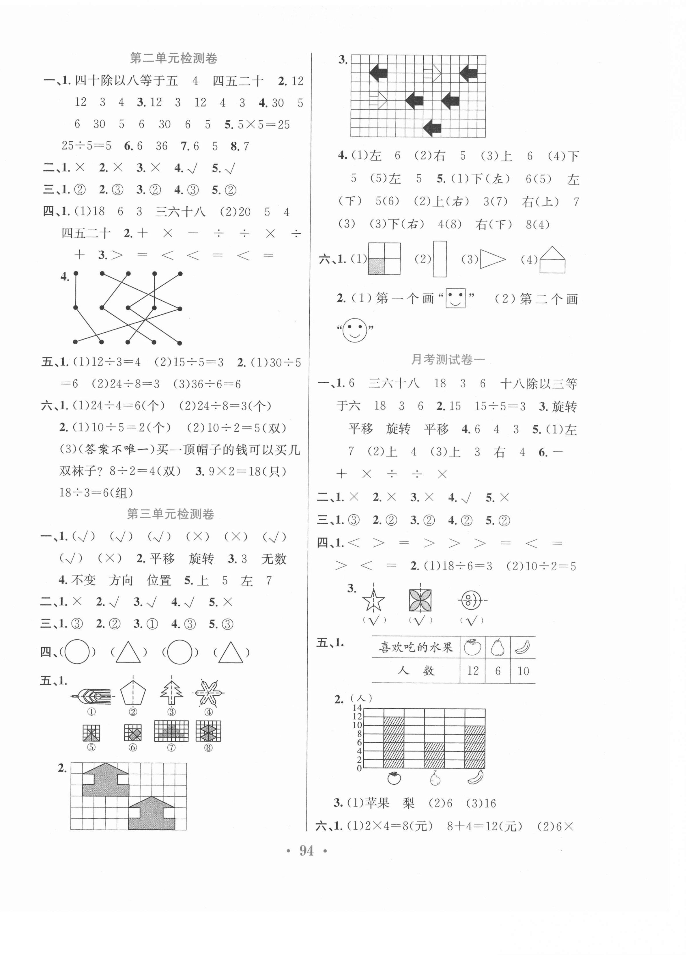 2021年百校聯(lián)盟金考卷二年級數(shù)學(xué)下冊人教版 第2頁