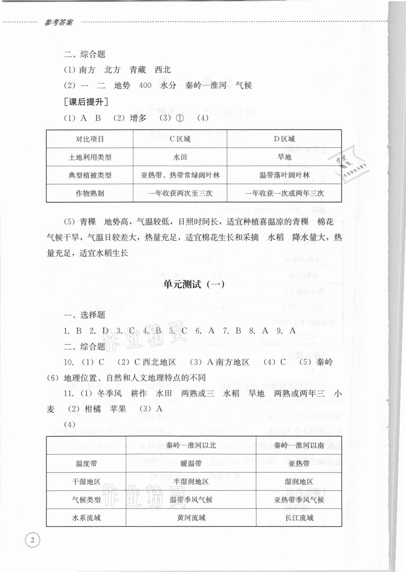 2021年初中課堂同步訓(xùn)練七年級(jí)地理下冊(cè)魯教版54制 第2頁(yè)