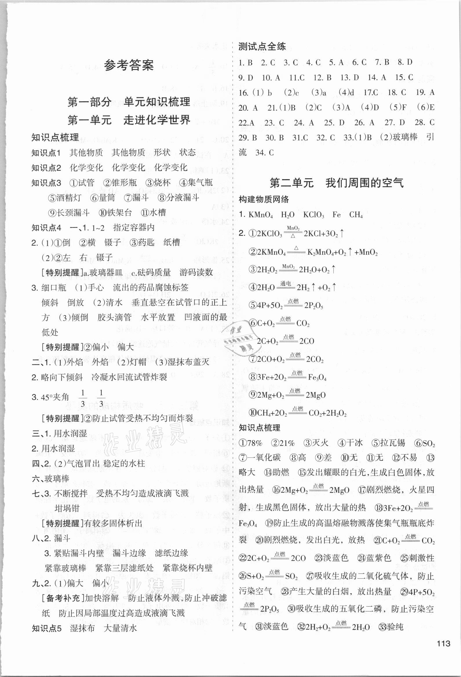 2021年初中學(xué)業(yè)水平考試解讀與訓(xùn)練化學(xué) 第1頁(yè)