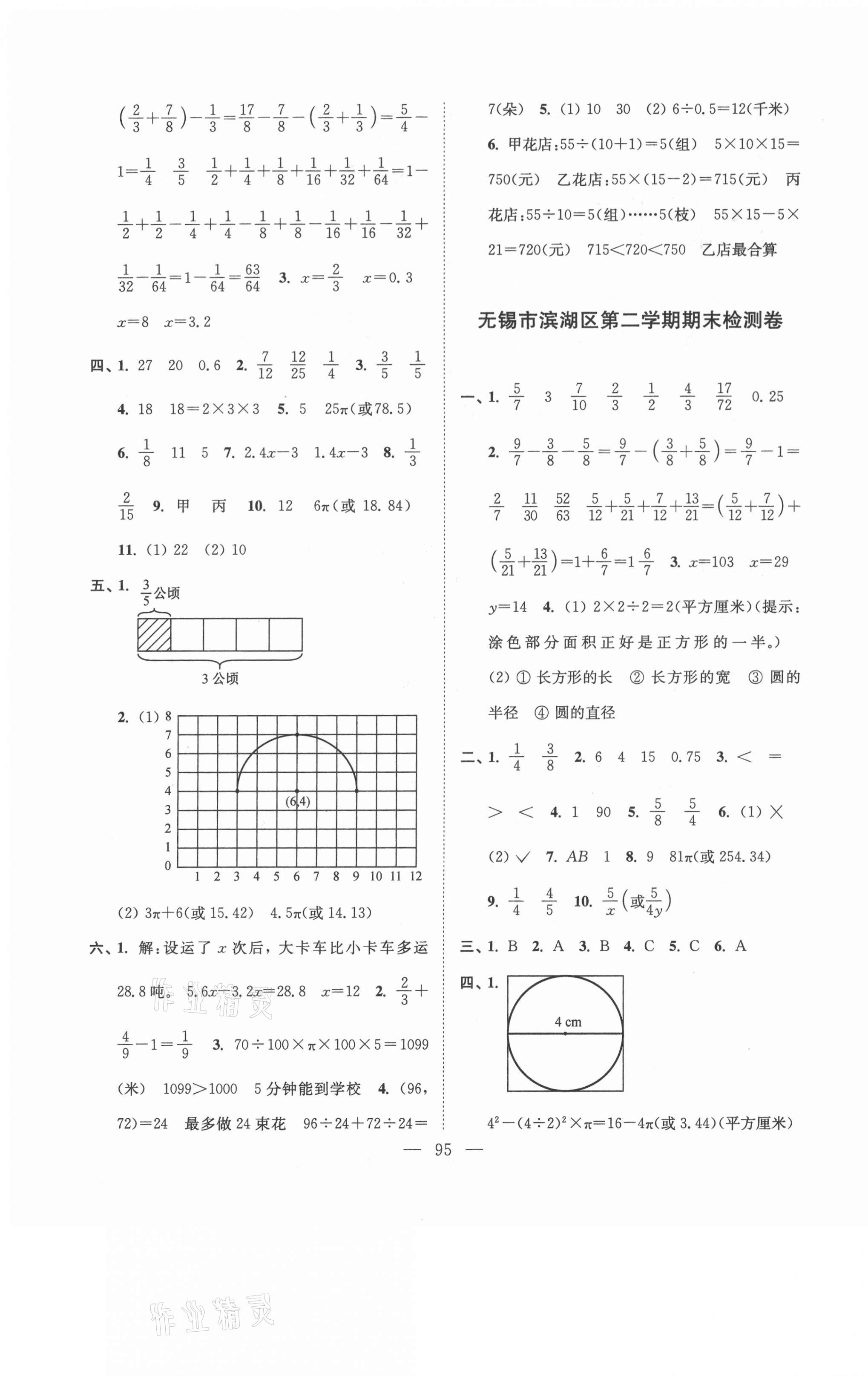 2021年超能學典各地期末試卷精選五年級數(shù)學下冊蘇教版 第3頁