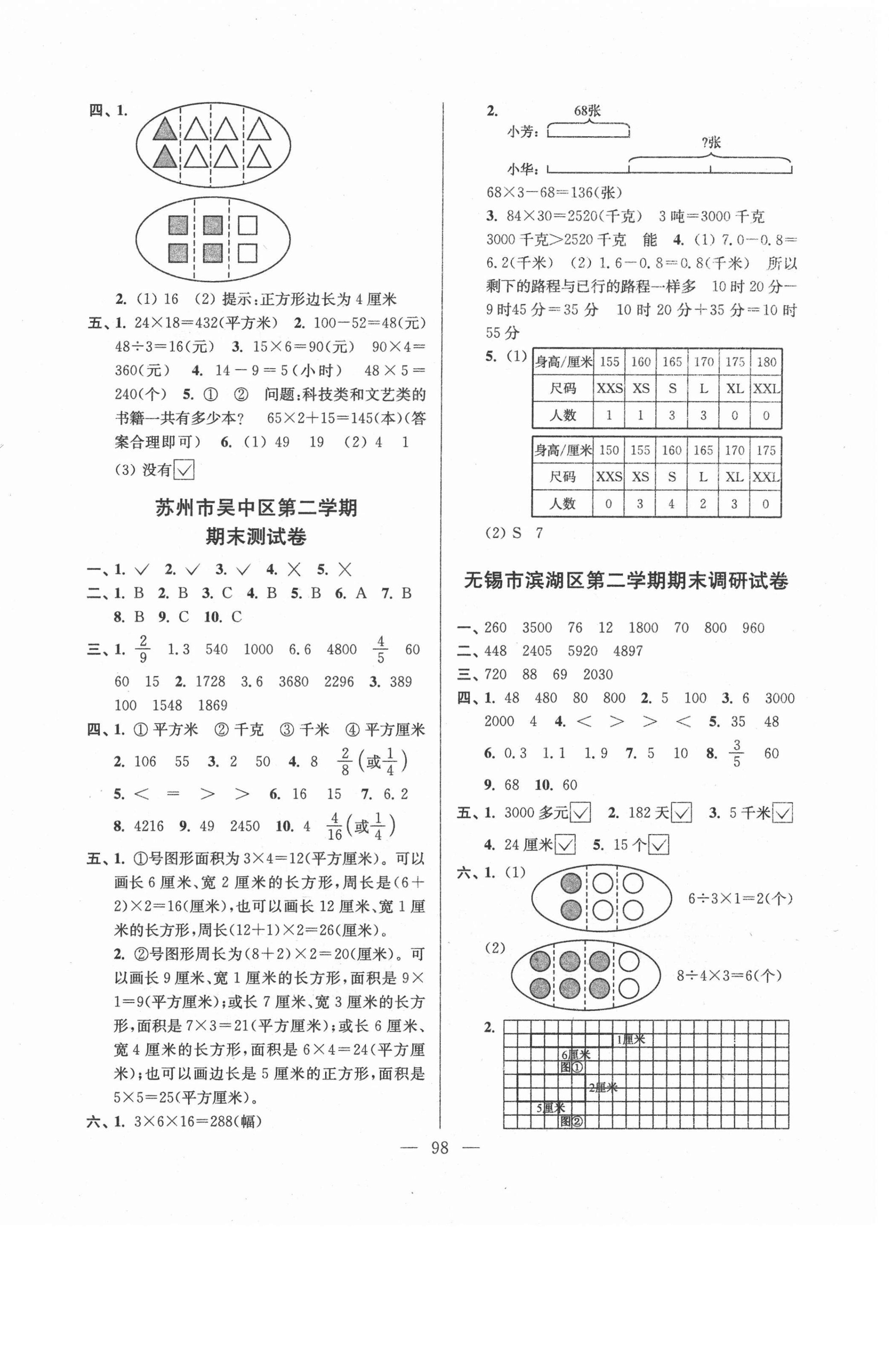 2021年超能學(xué)典各地期末試卷精選三年級(jí)數(shù)學(xué)下冊(cè)蘇教版 第2頁(yè)