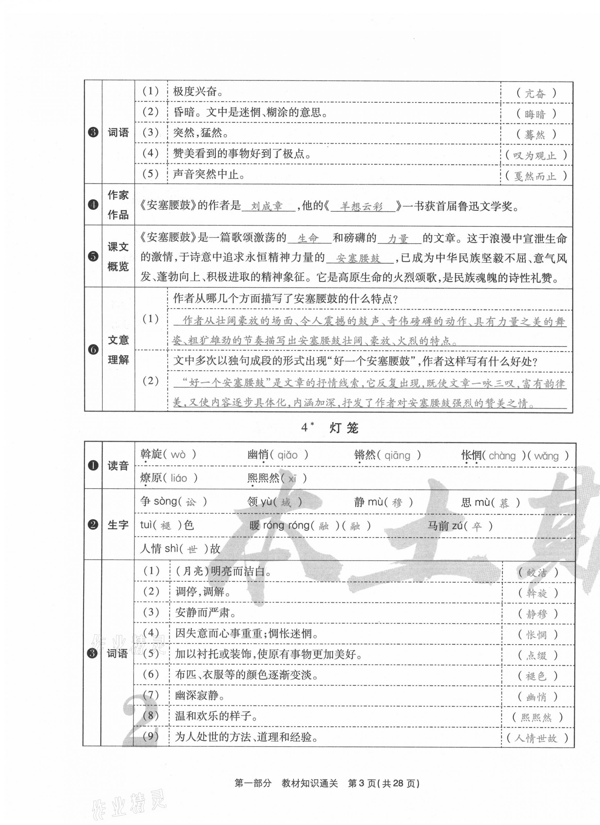 2021年云南本土期末卷八年級語文下冊人教版 第3頁