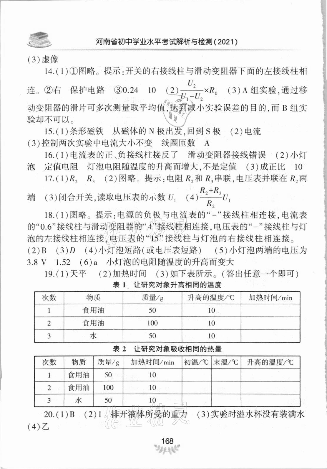 2021年河南省初中學(xué)業(yè)水平考試解析與檢測(cè)物理下冊(cè) 第6頁(yè)