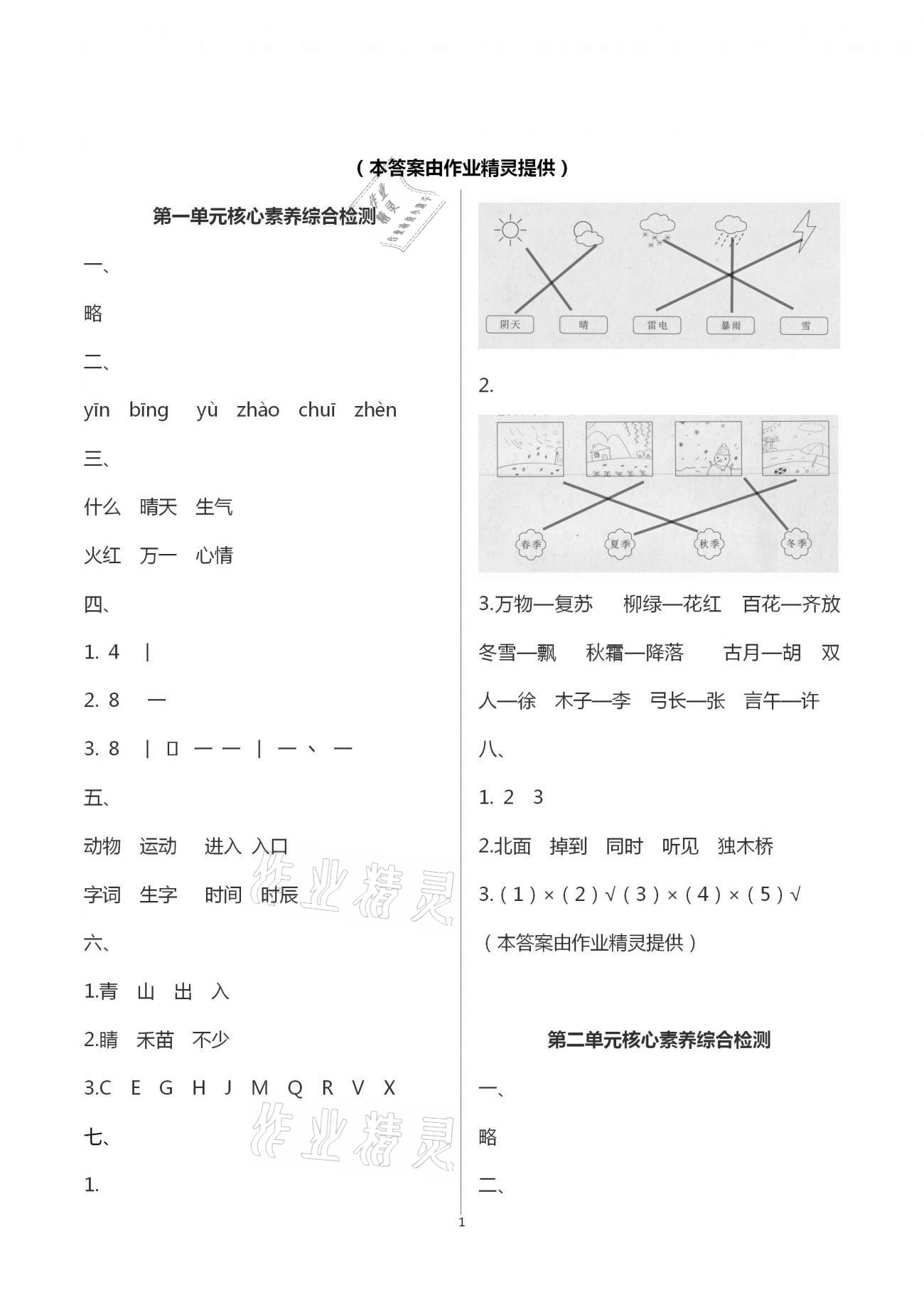 2021年学而晋一年级语文下册人教版 第1页