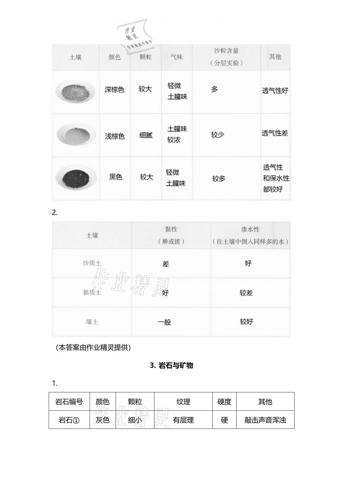 2021年學(xué)生活動手冊三年級科學(xué)下冊人教版 參考答案第2頁