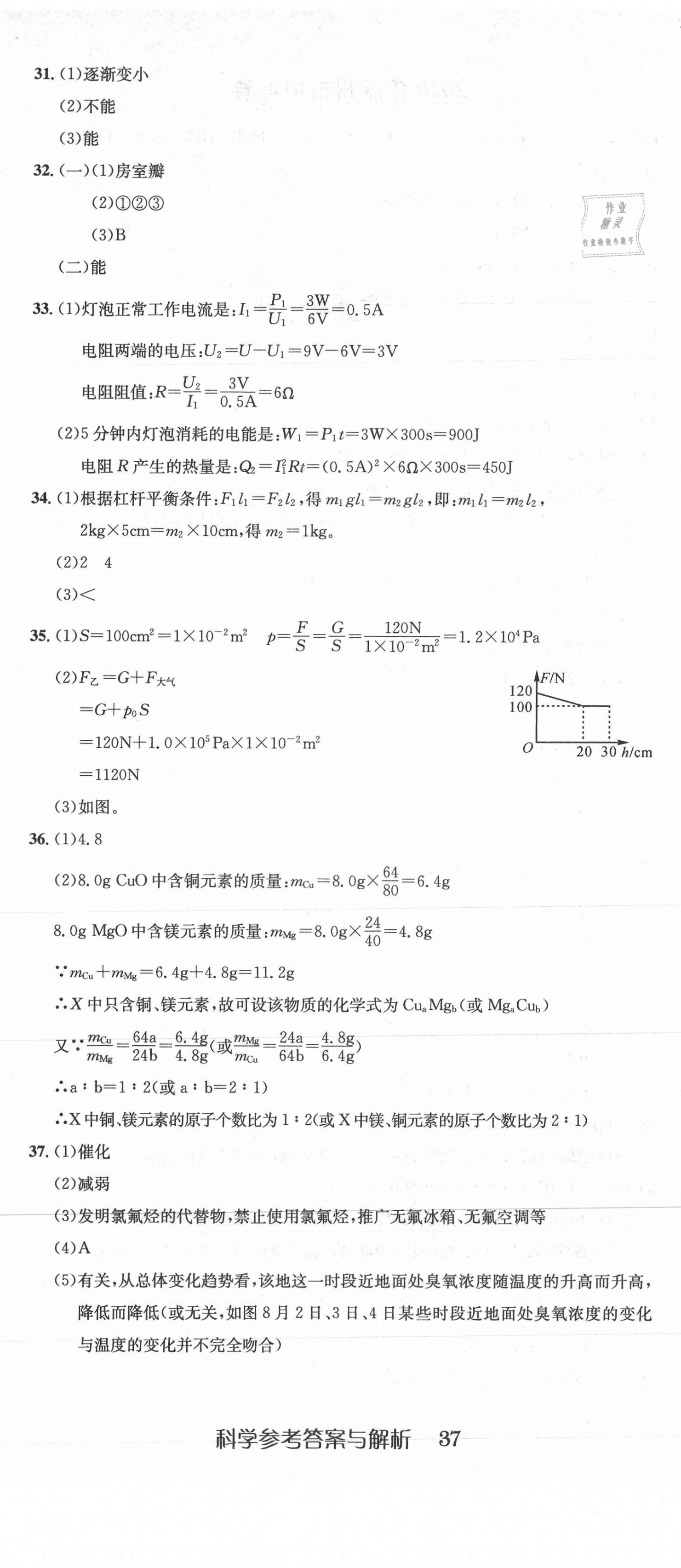 2021年新天地中考試卷匯編科學(xué) 第2頁