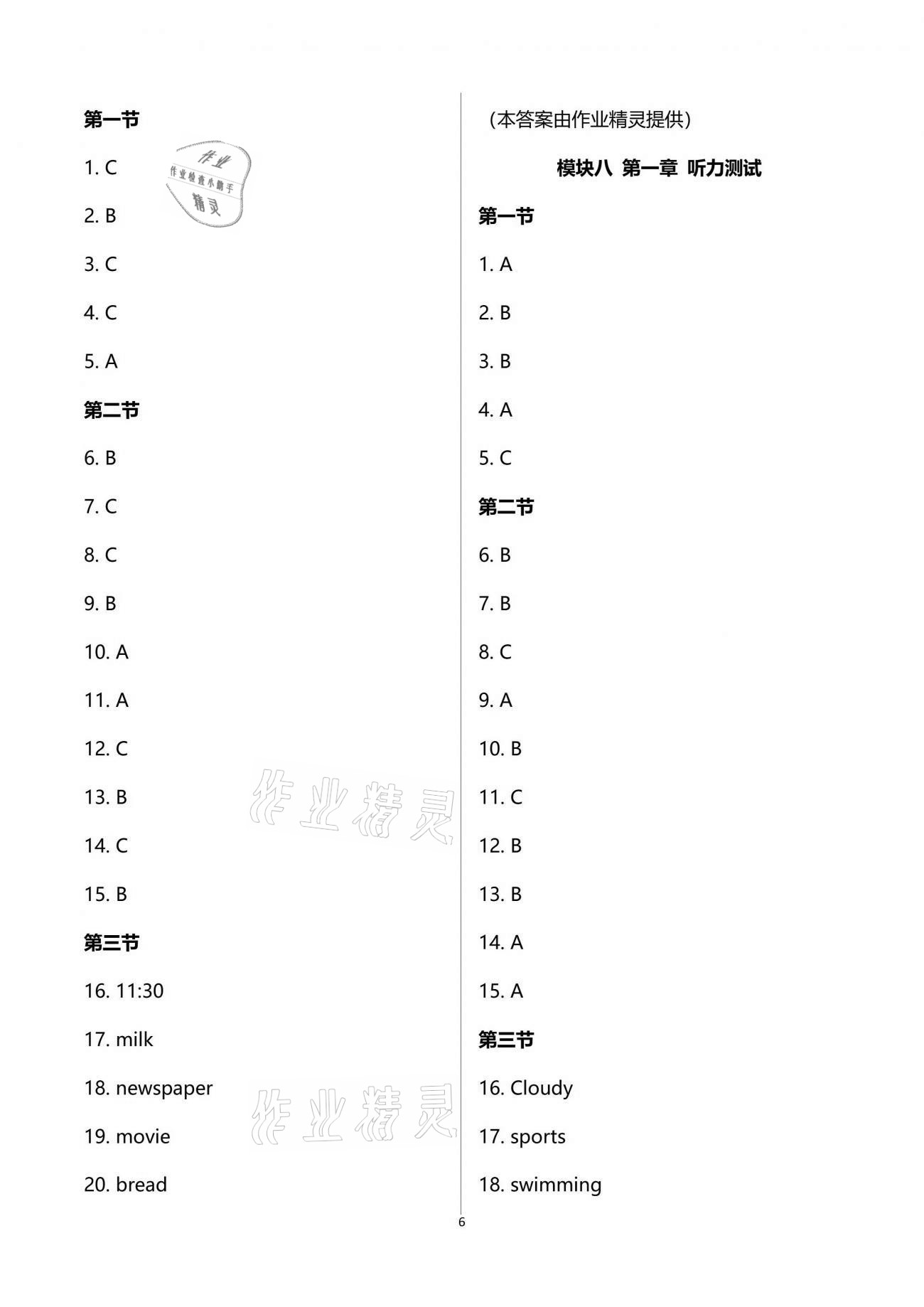 2021年初中英語同步練習加過關測試七年級下冊仁愛版1月印刷 第6頁