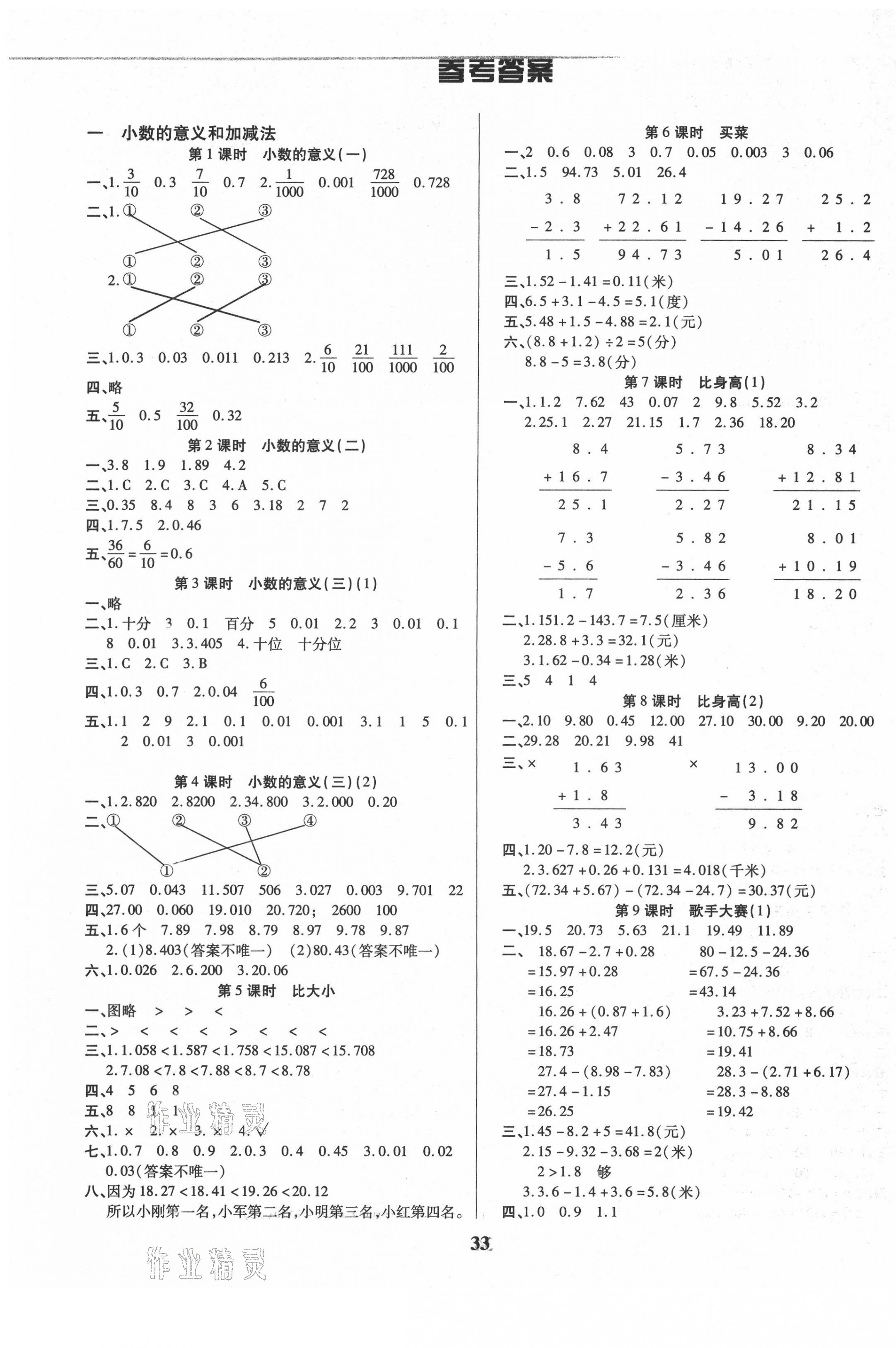 2021年優(yōu)秀三好生四年級(jí)數(shù)學(xué)B版下冊(cè)北師大版 第1頁(yè)