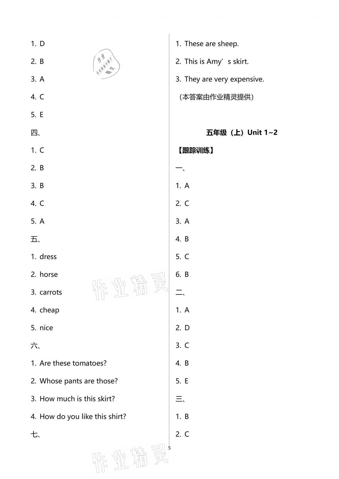 2021年小學畢業(yè)系統(tǒng)總復習一本通六年級英語浙江專版 第5頁