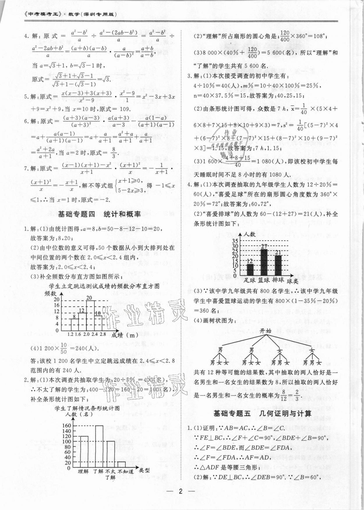 2021年中考模考王全真模擬試卷數(shù)學(xué)深圳專用版 第2頁