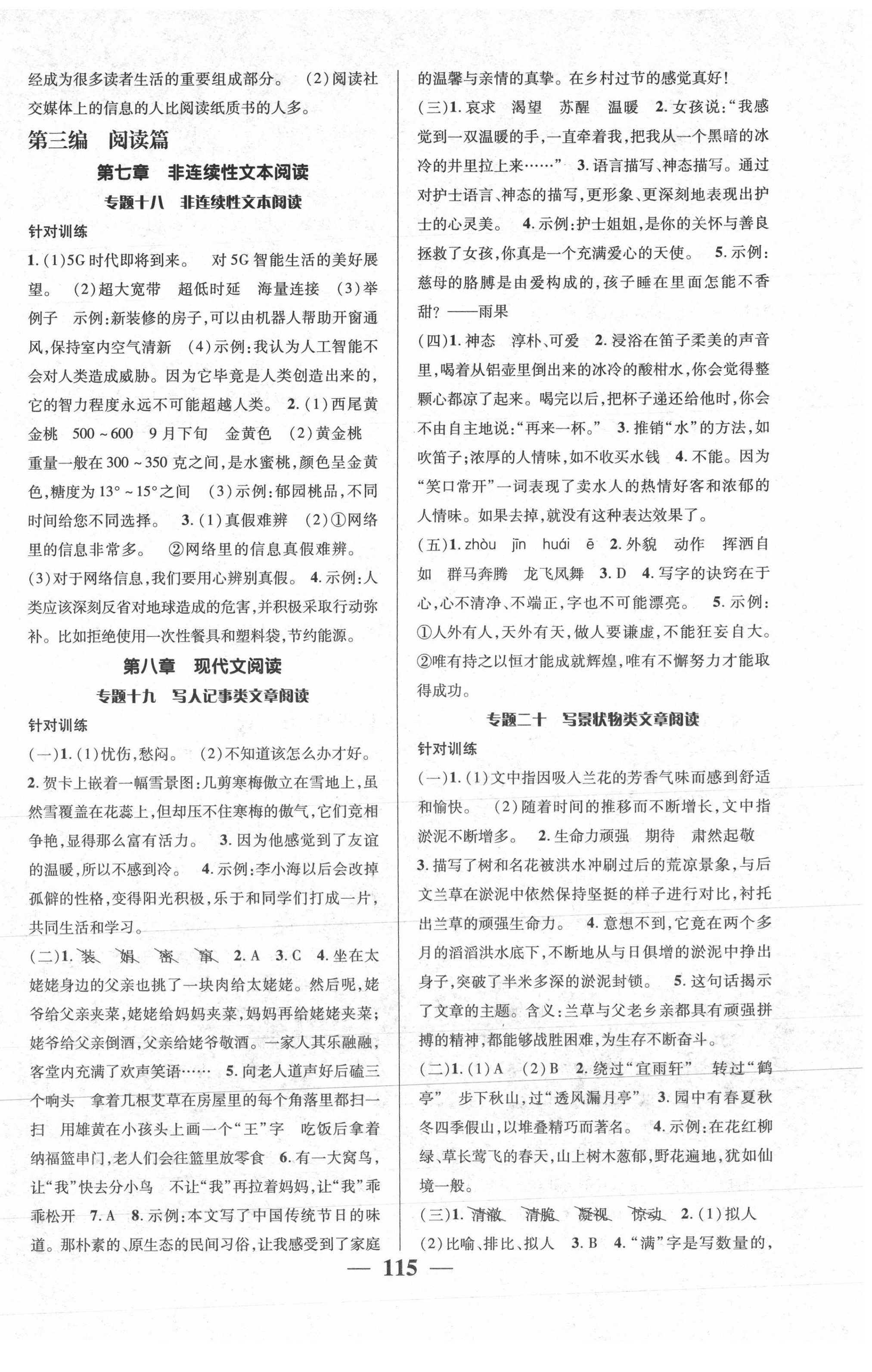 2021年名校绿卡小学毕业总复习语文 第3页