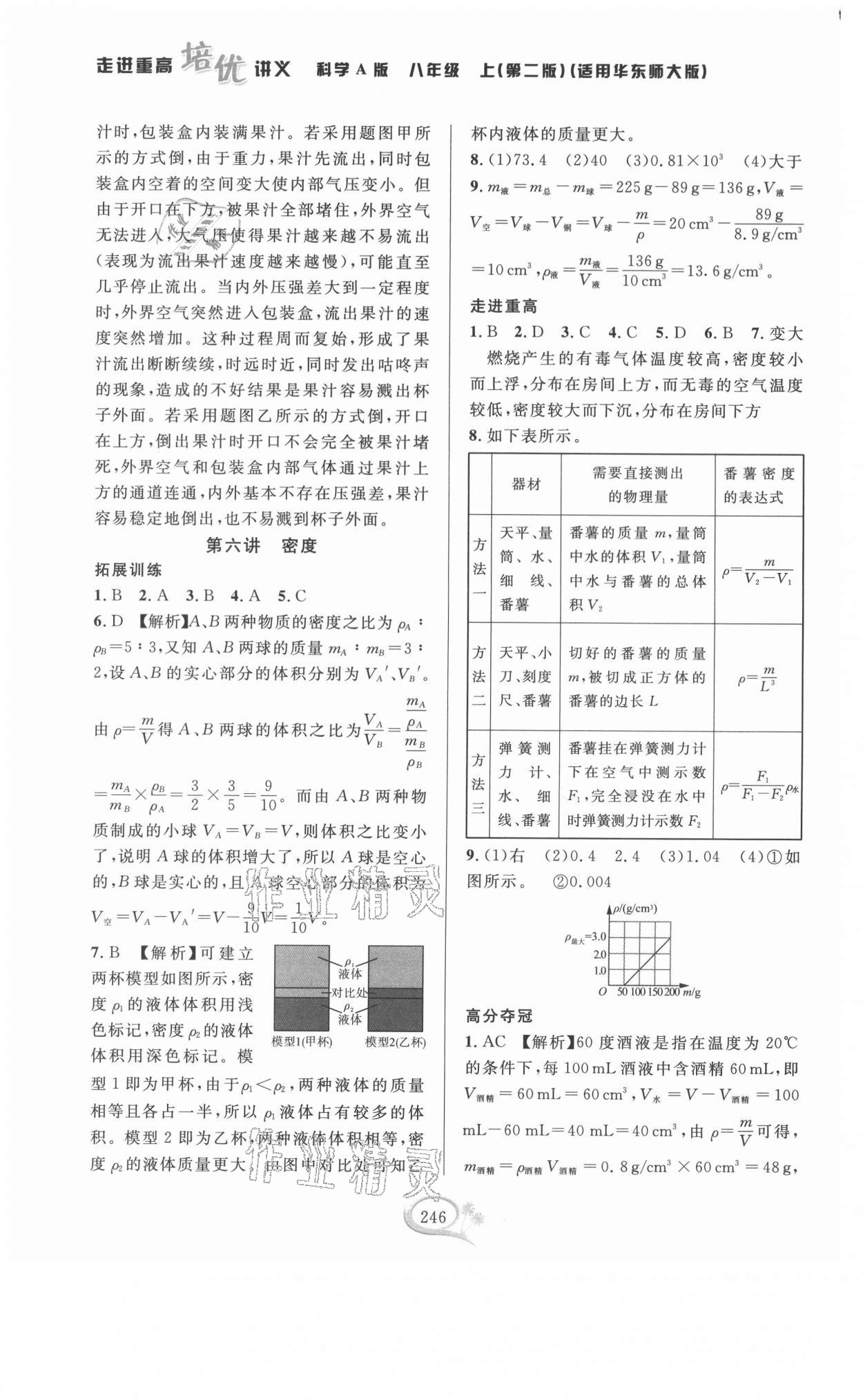 2021年走进重高培优讲义八年级科学上册华师大版双色第二版 第4页