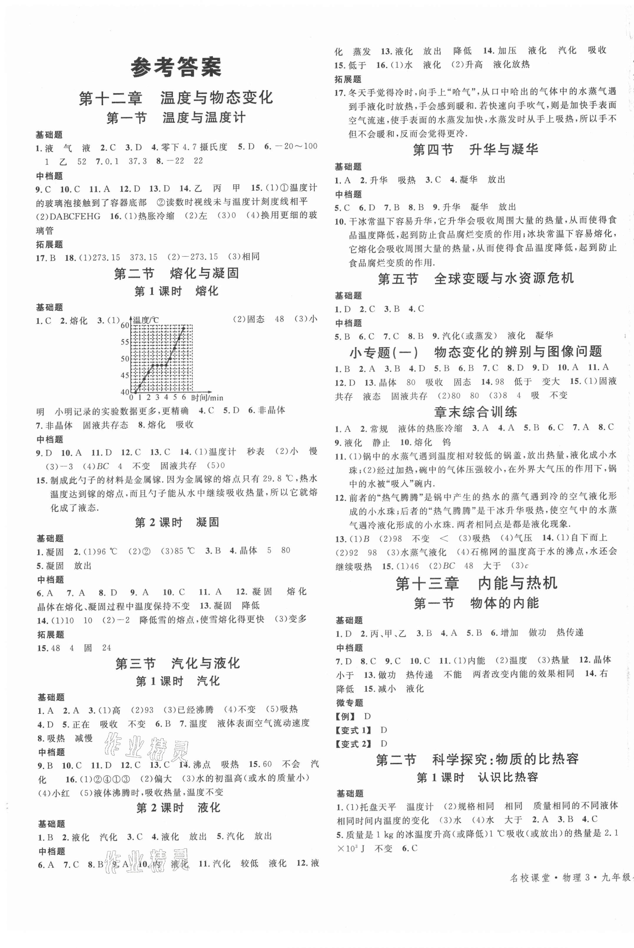 2021年名校課堂九年級物理全一冊滬科版3福建專版 第1頁