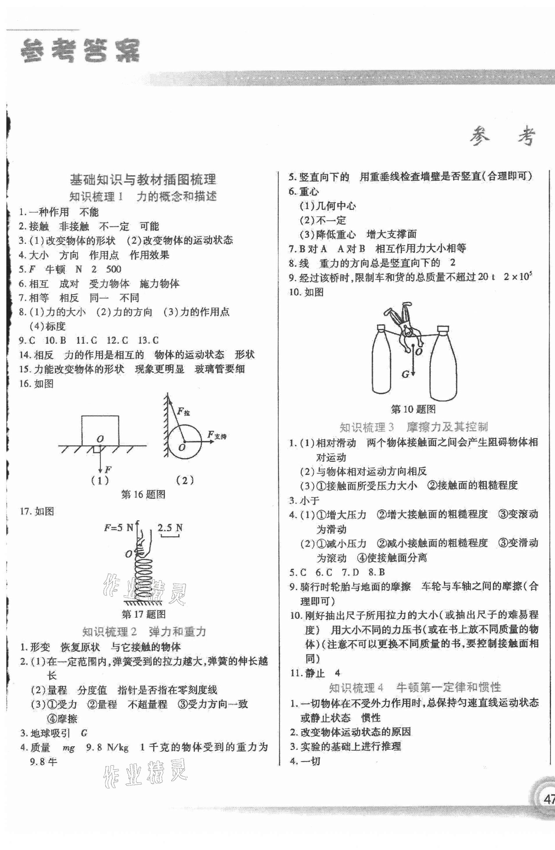 2021年匯測期末競優(yōu)八年級物理下冊人教版54制 第1頁