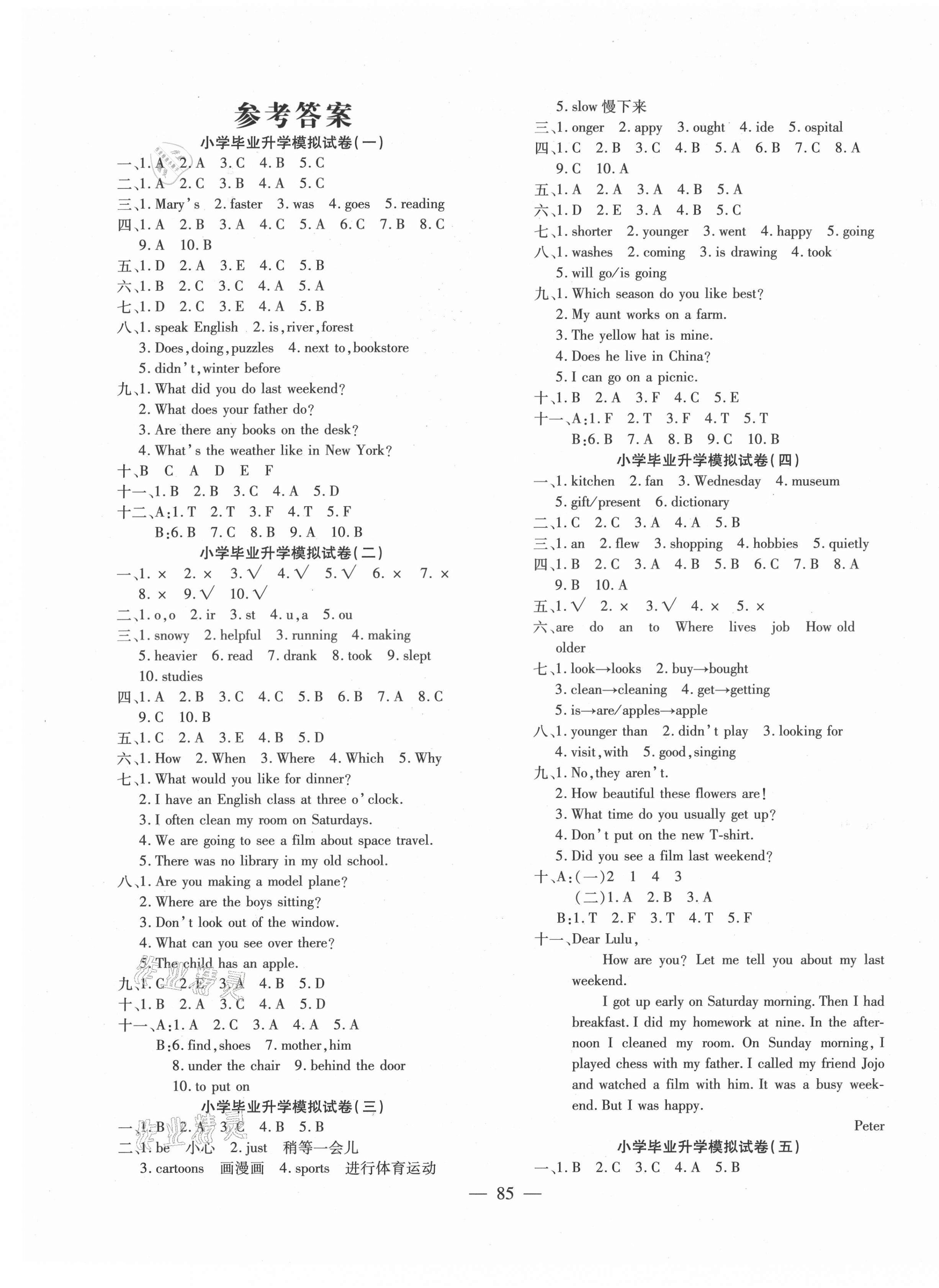 2021年全真模擬試卷與沖刺秘訣英語(yǔ) 第1頁(yè)