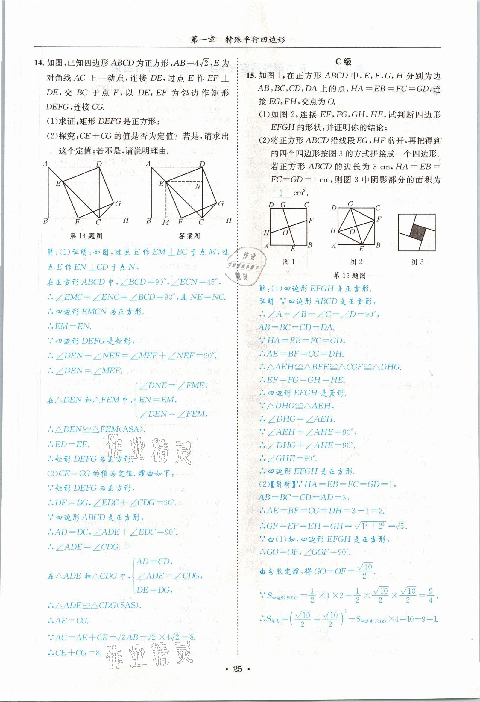 2021年蓉城学霸九年级数学全一册北师大版 参考答案第24页