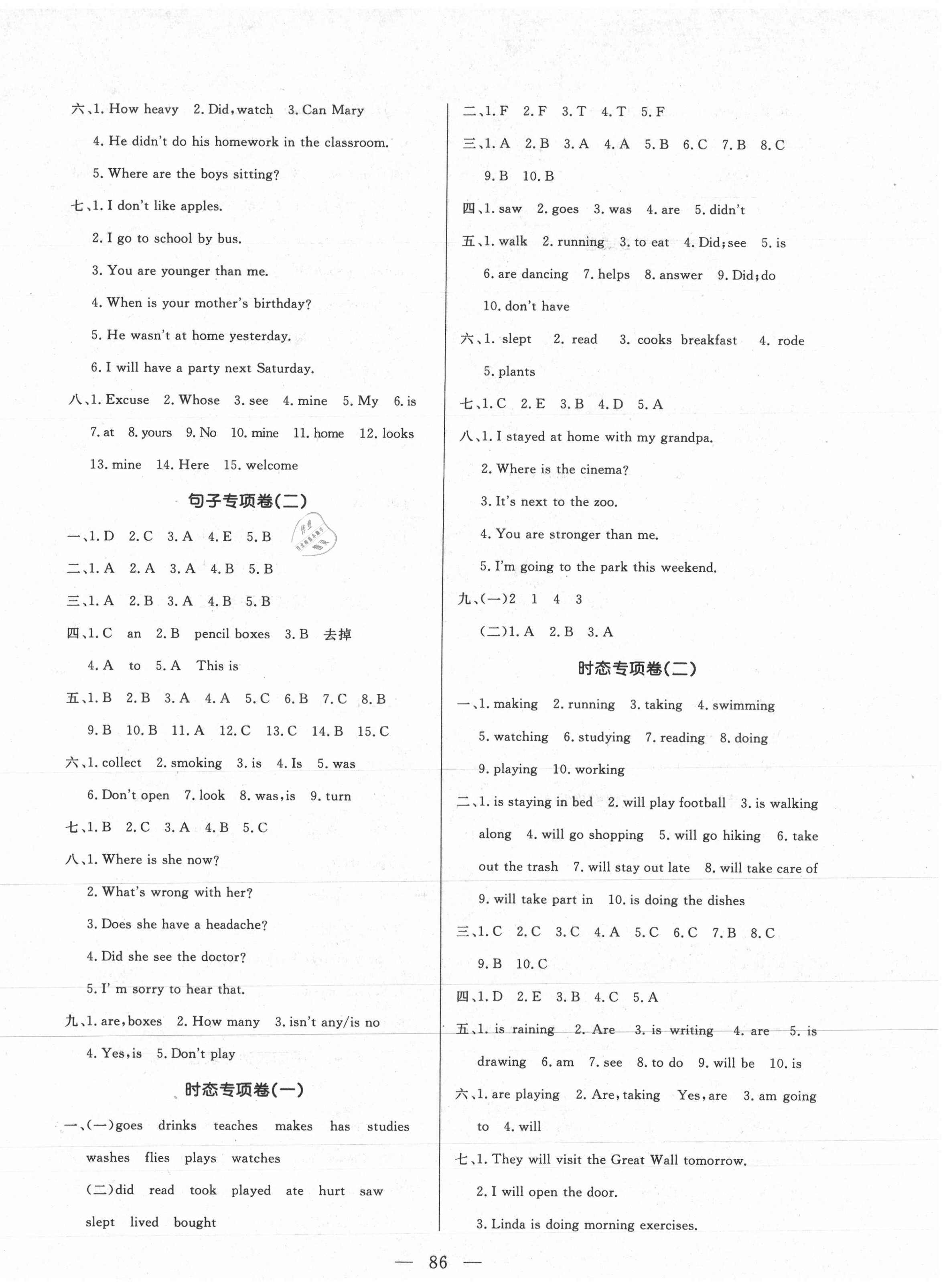 2021年考前沖刺100分小學總復習必做卷英語 第2頁
