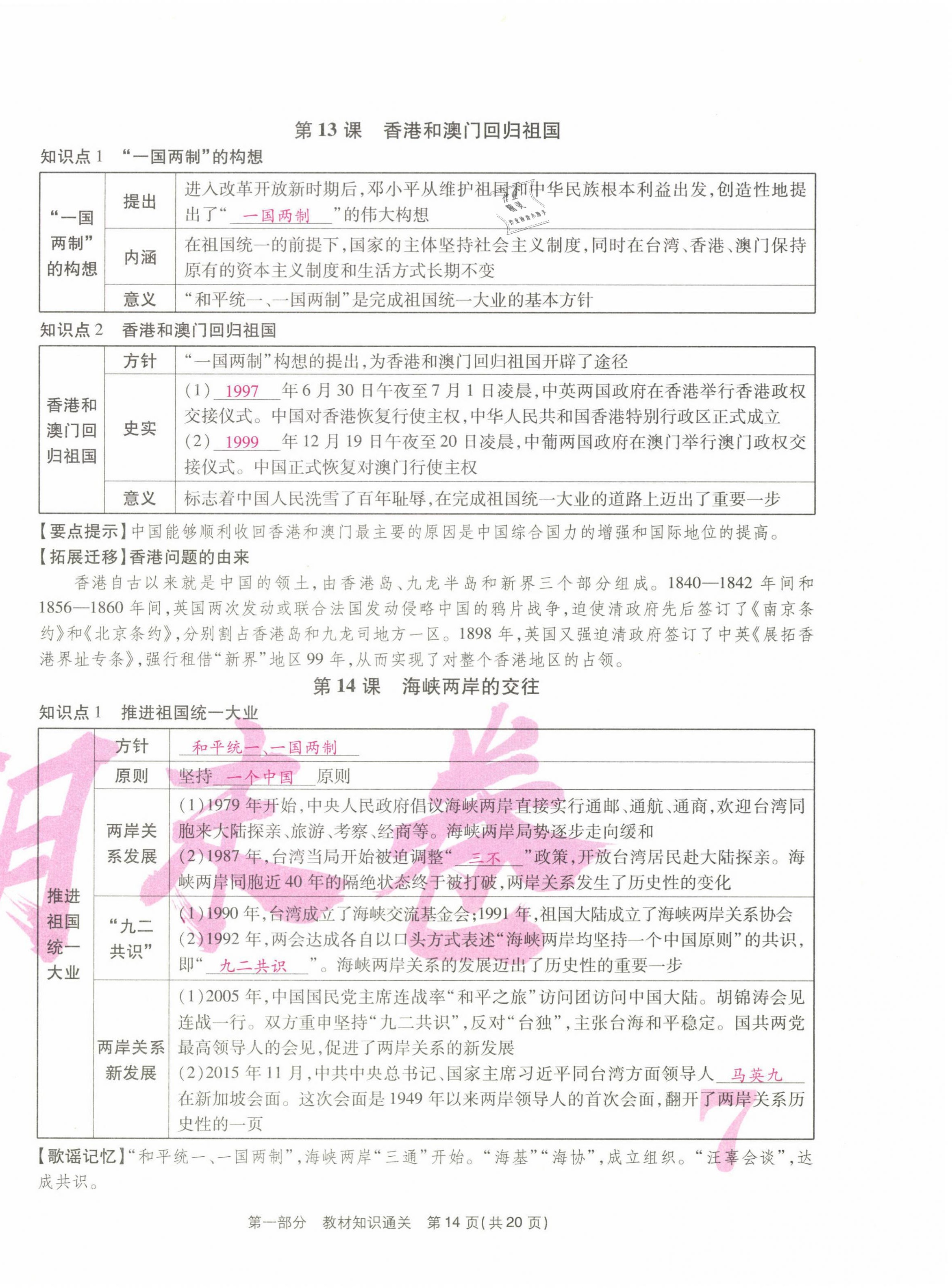 2021年云南本土期末卷八年級(jí)歷史下冊(cè)人教版云南專版 第14頁