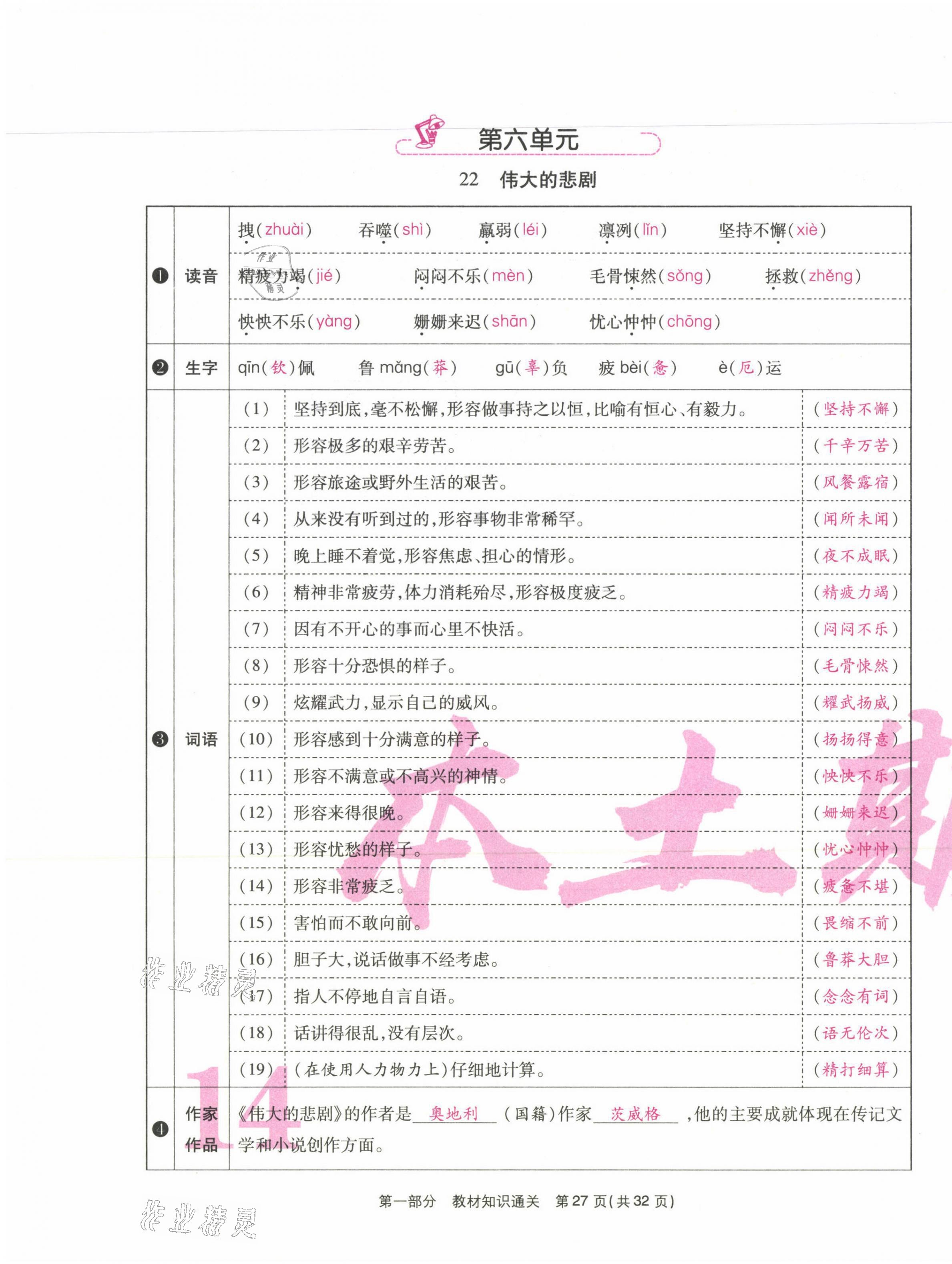 2021年云南本土期末卷七年級(jí)語(yǔ)文下冊(cè)人教版 第27頁(yè)