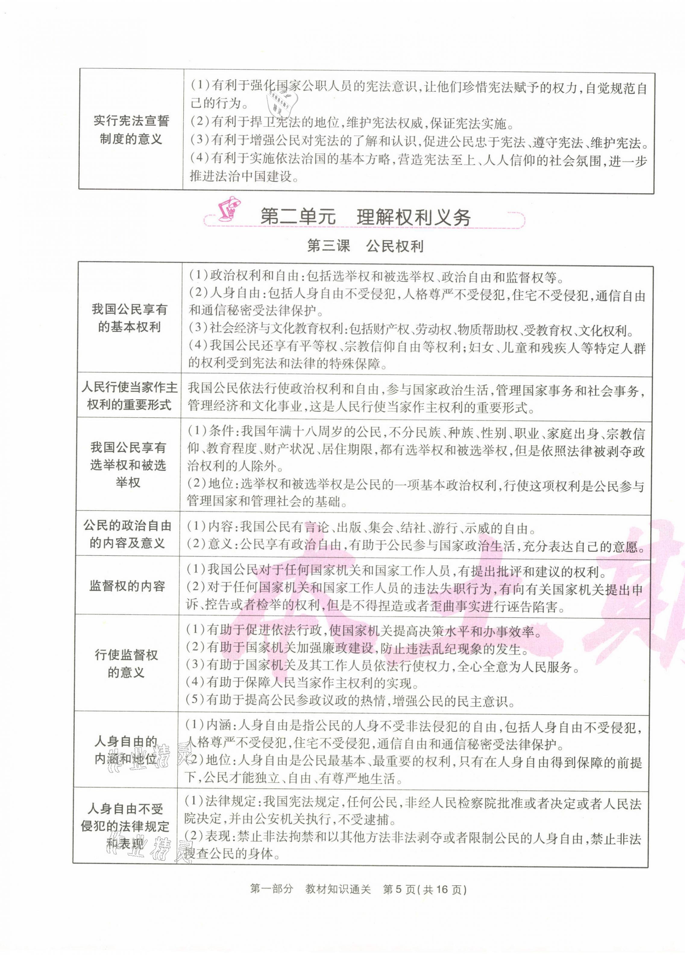 2021年云南本土期末卷八年级道德与法治下册人教版&nbsp;第5页