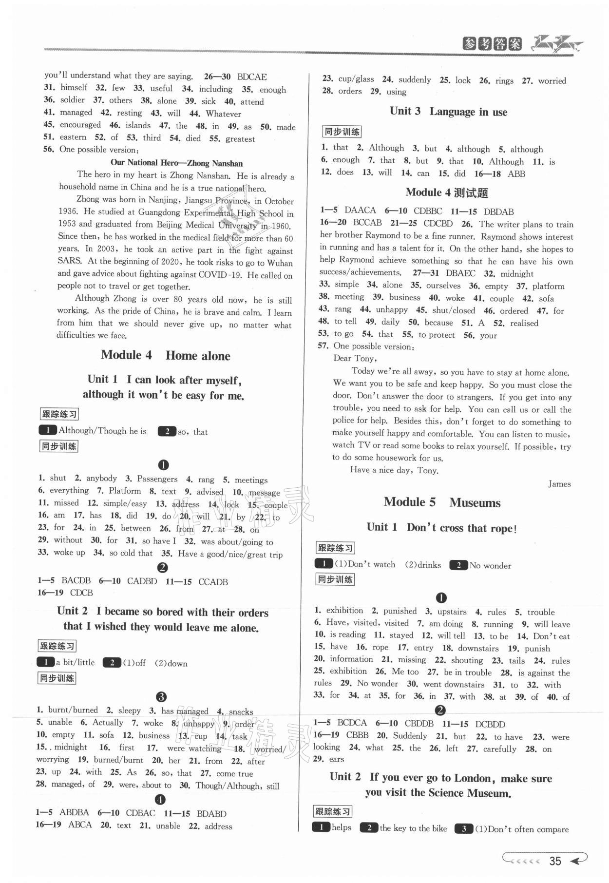 2021年教與學(xué)課程同步講練九年級(jí)英語(yǔ)全一冊(cè)外研新標(biāo)準(zhǔn) 第3頁(yè)