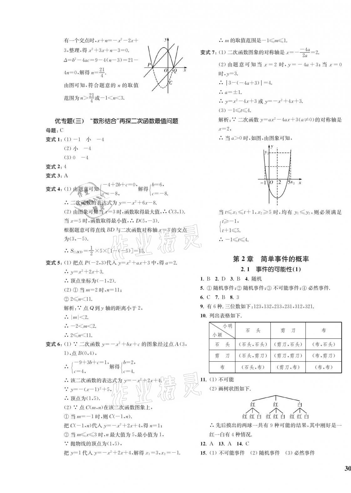 2021年一閱優(yōu)品作業(yè)本九年級數(shù)學(xué)全一冊浙教版 第7頁