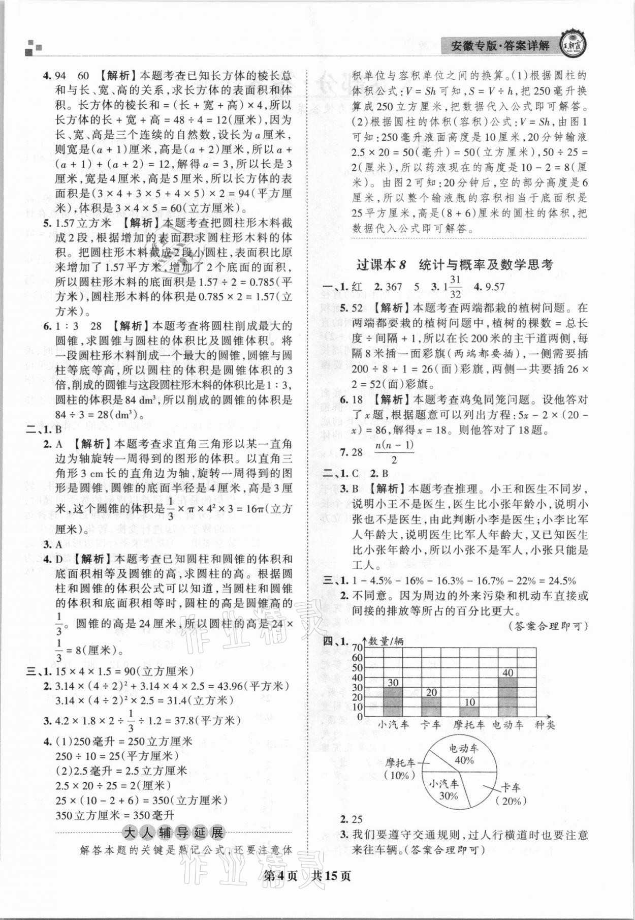 2021年王朝霞期末試卷研究六年級(jí)數(shù)學(xué)下冊(cè)人教版安徽專版 參考答案第4頁(yè)