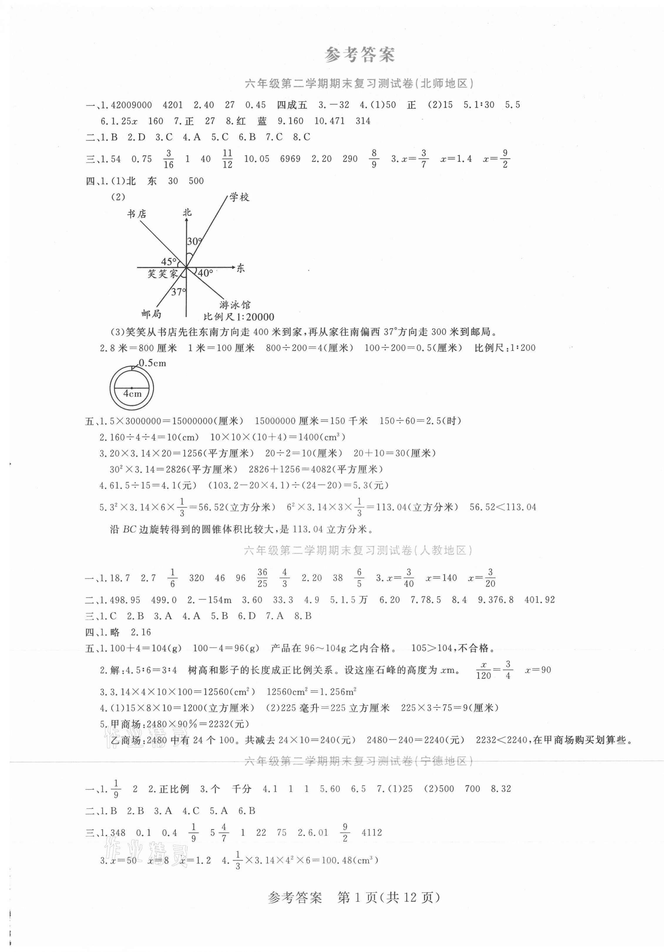 2021年優(yōu)品小升初全優(yōu)卷數(shù)學福建專版 第1頁