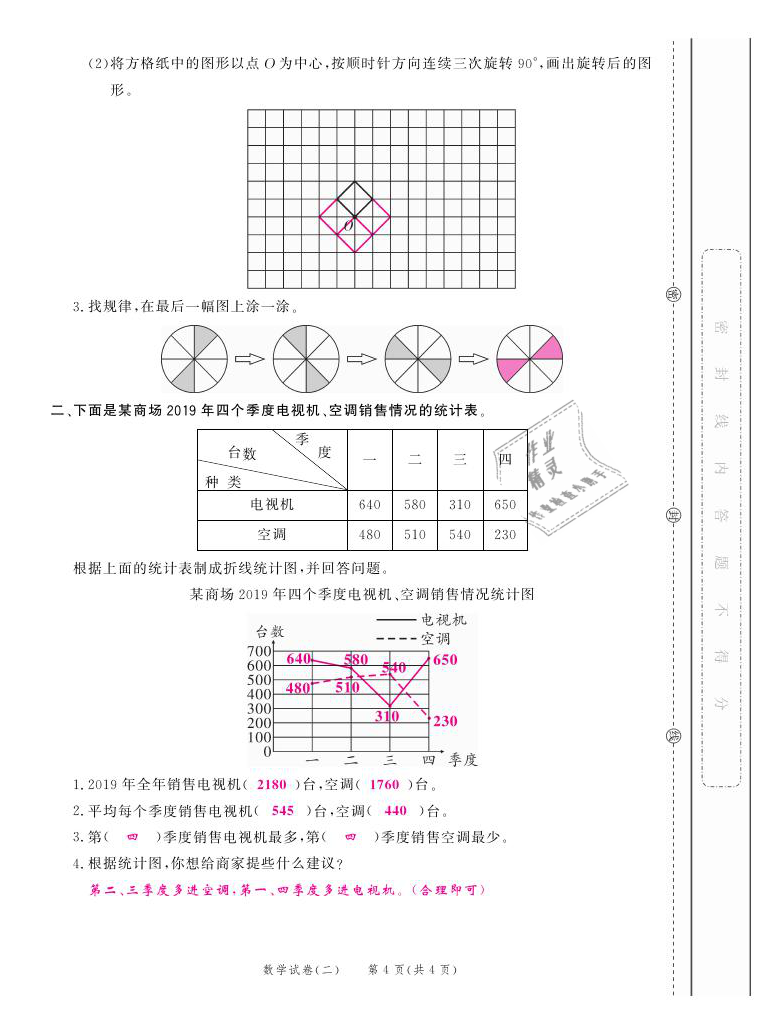 2021年期末紅100必刷卷五年級數(shù)學下冊人教版福建專版 第8頁