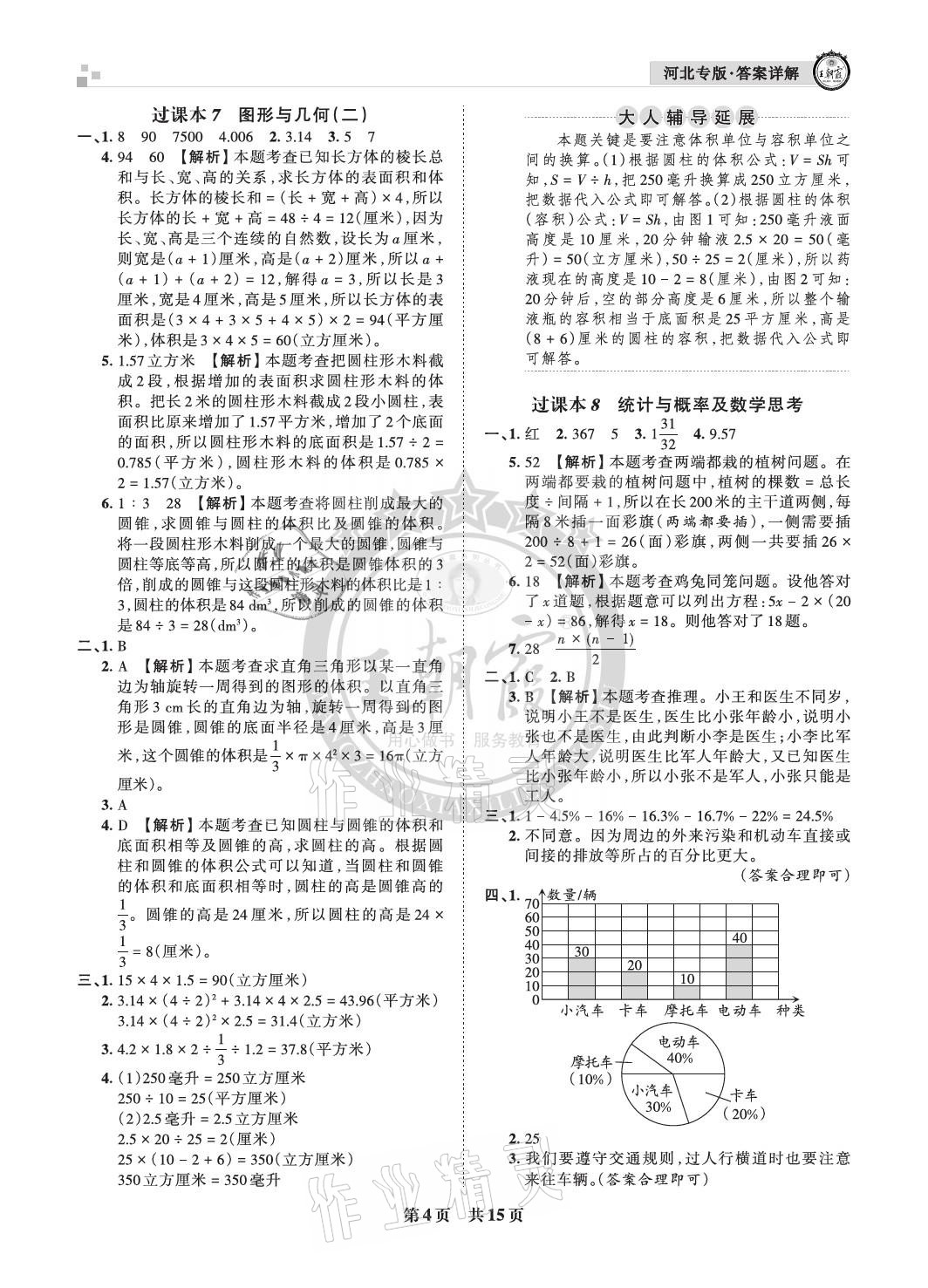 2021年王朝霞各地期末試卷精選六年級(jí)數(shù)學(xué)下冊(cè)人教版河北專版 參考答案第4頁(yè)