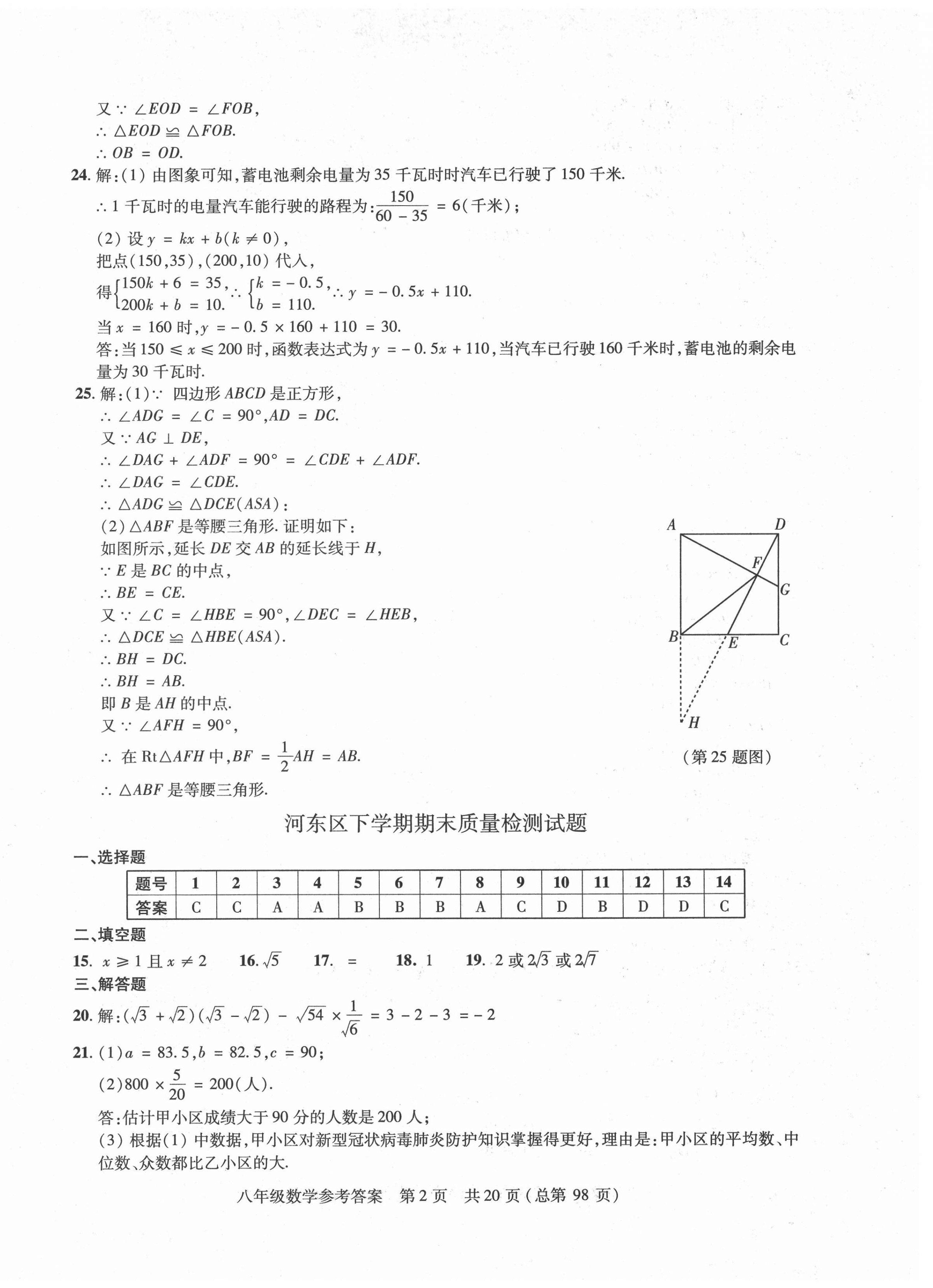 2021年輕松贏考開明出版社八年級數(shù)學下冊人教版臨沂專版 第2頁