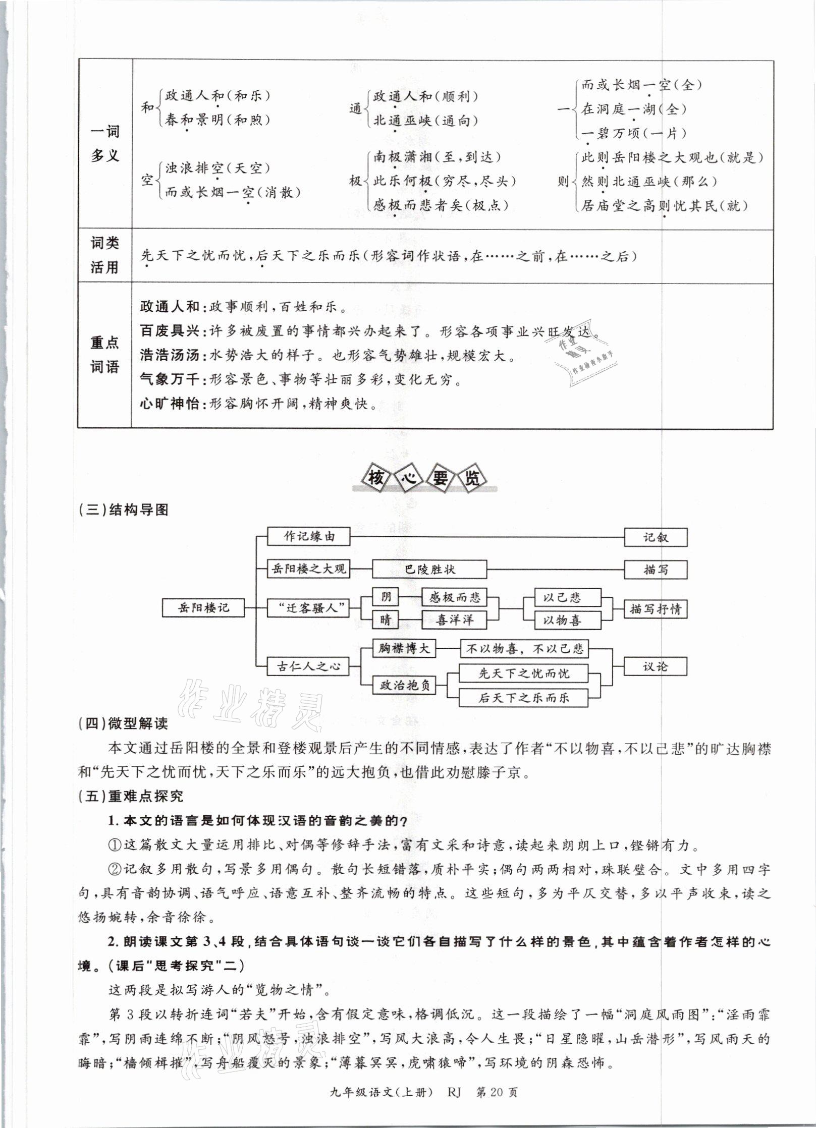 2021年啟航新課堂九年級語文上冊人教版 參考答案第43頁