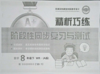2021年精析巧練階段性同步復習與測試八年級數學下冊人教版五四制A版