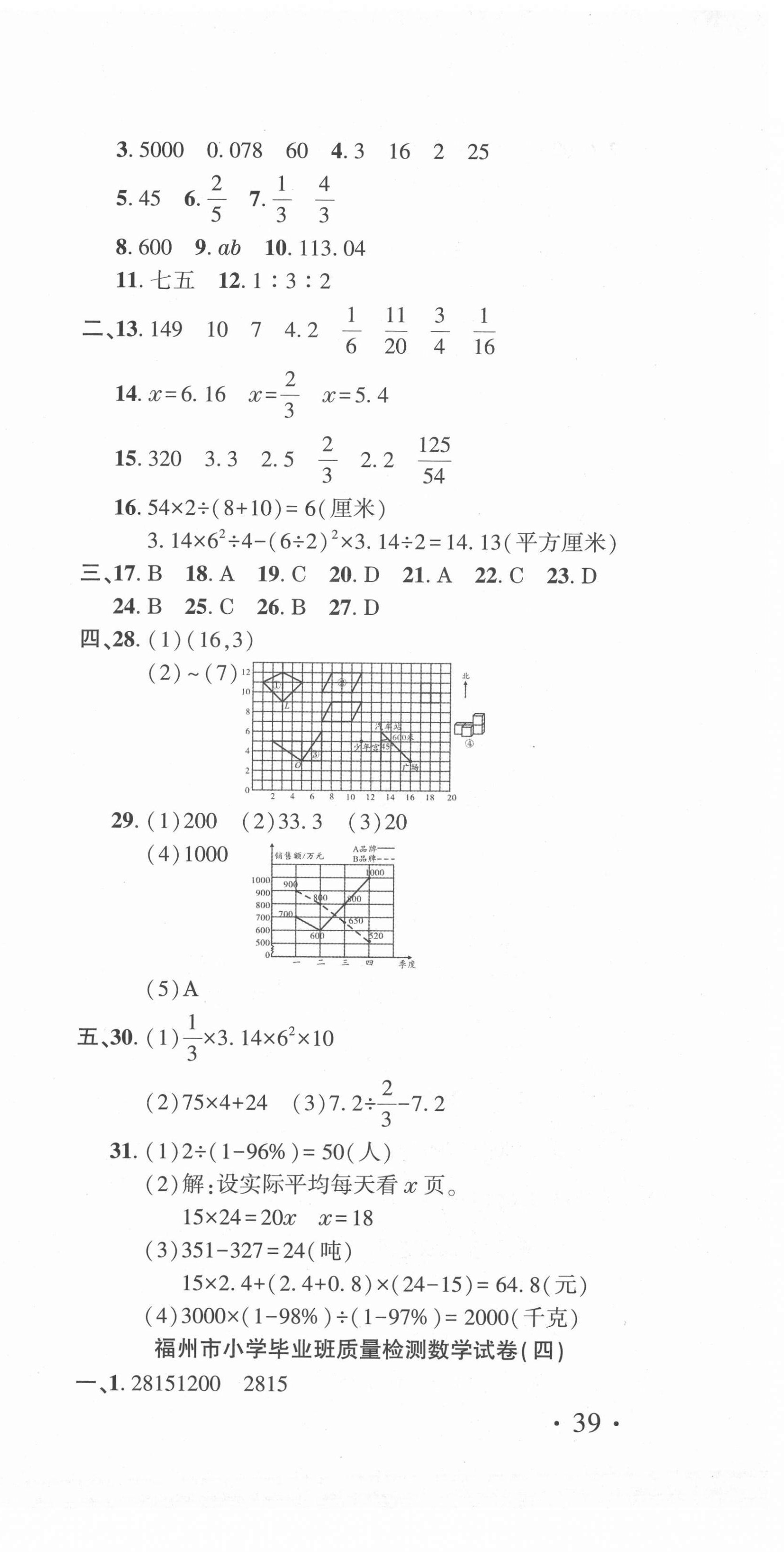 2021年全真模擬試卷與沖刺秘訣數(shù)學福建專版 第3頁