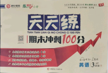 2021年天天練期末沖刺100分三年級英語下冊科普版