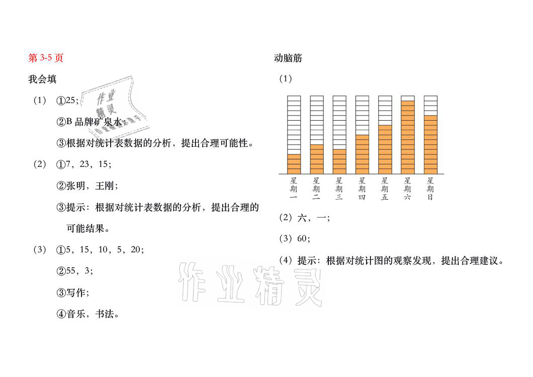 2021年暑假作业二年级数学人教版安徽少年儿童出版社 参考答案第2页