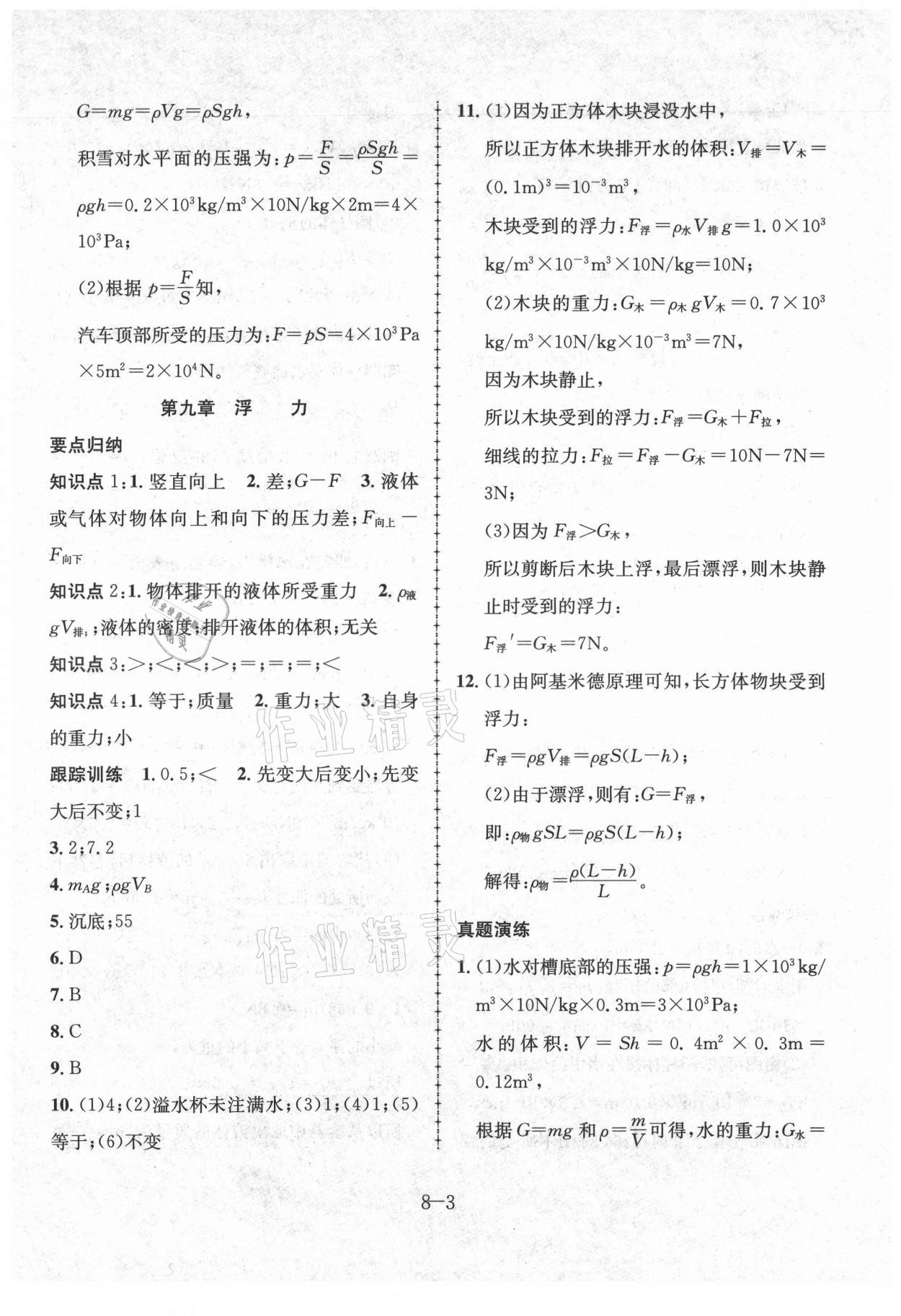 2021年假期沖浪八年級物理滬科版合肥工業(yè)大學出版社 第3頁